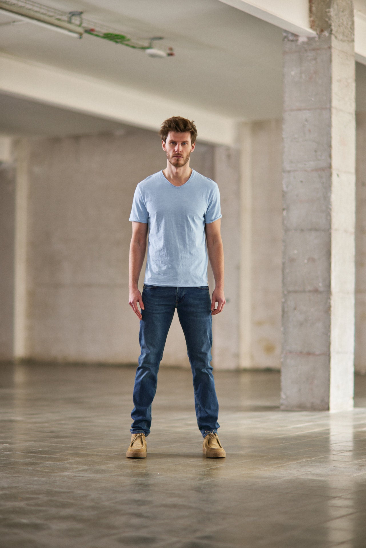 T-shirt Homme Leandro Kansas blue sky | Freeman T. Porter