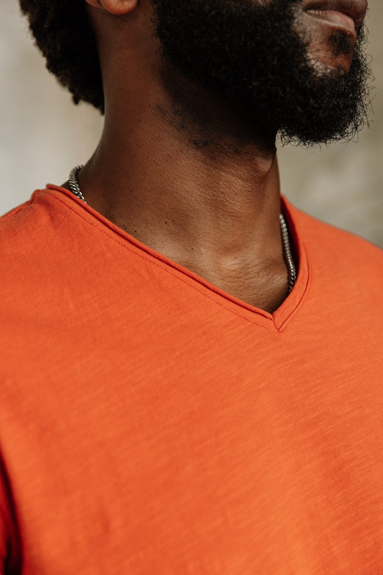 T-shirt en jersey flammé Hombres Leandro Kansas mecca orange | Freeman T. Porter