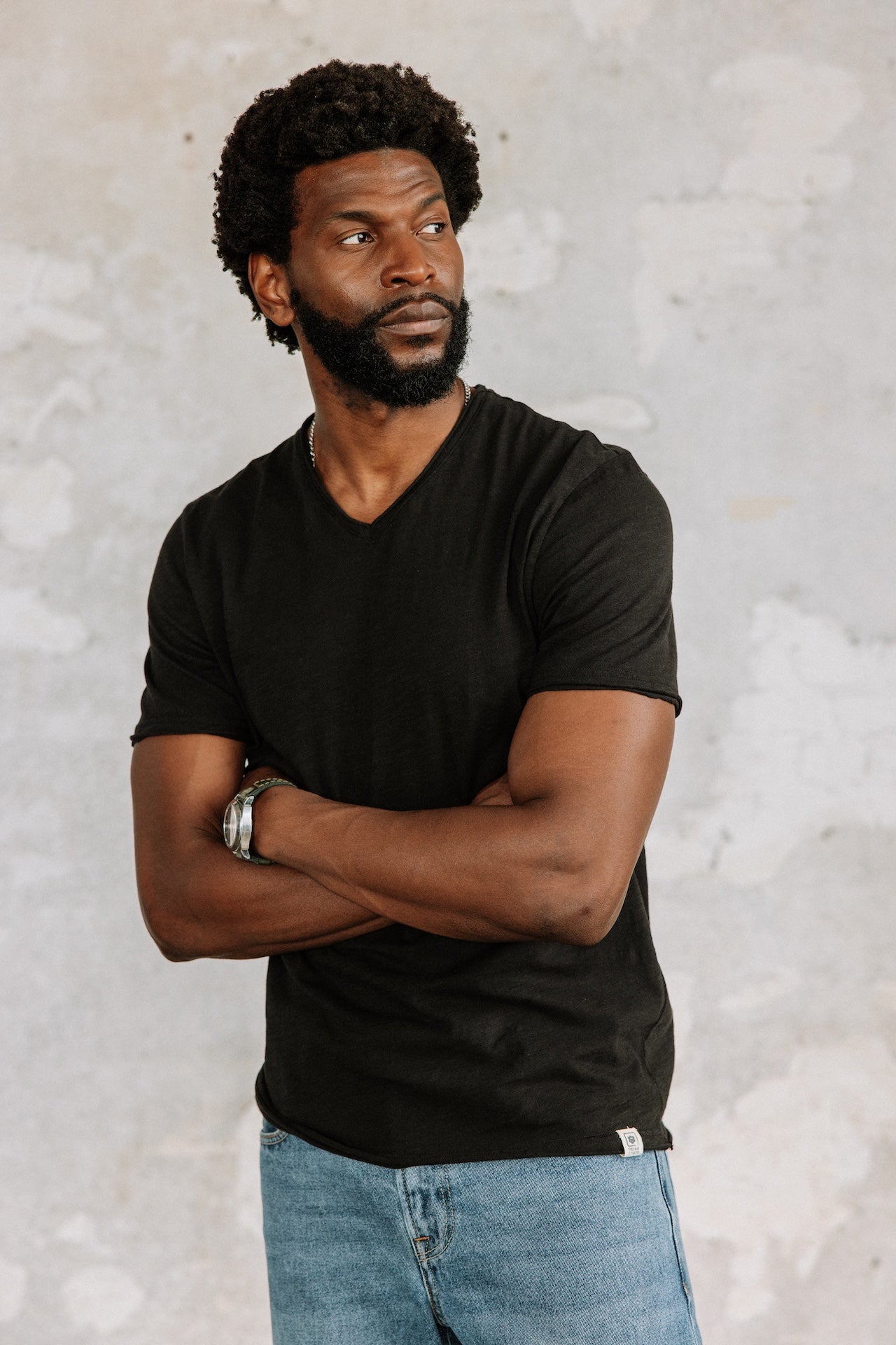 T-shirt en jersey flammé Hombres Leandro Kansas pirate black | Freeman T. Porter