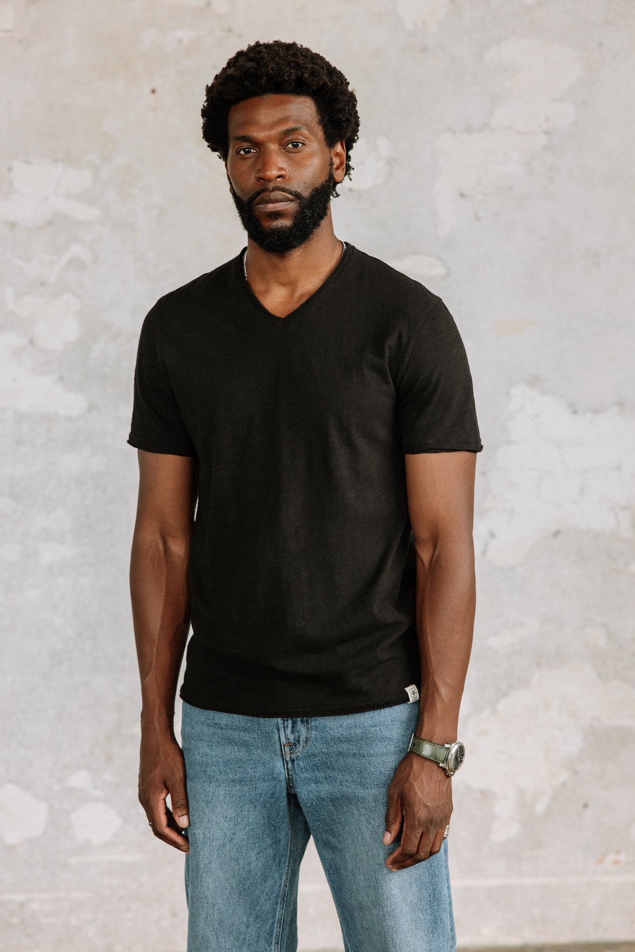 T-shirt en jersey flammé Hombres Leandro Kansas pirate black | Freeman T. Porter