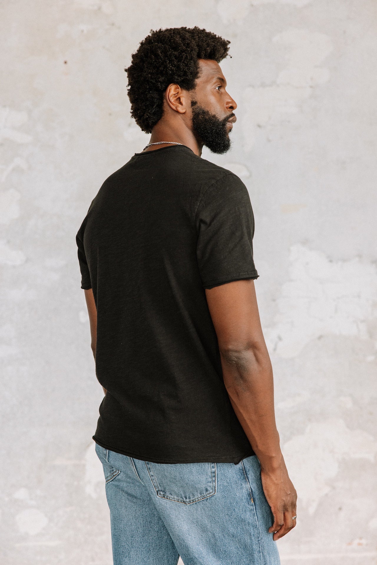 T-shirt en jersey flammé Hombres Leandro Kansas pirate black | Freeman T. Porter