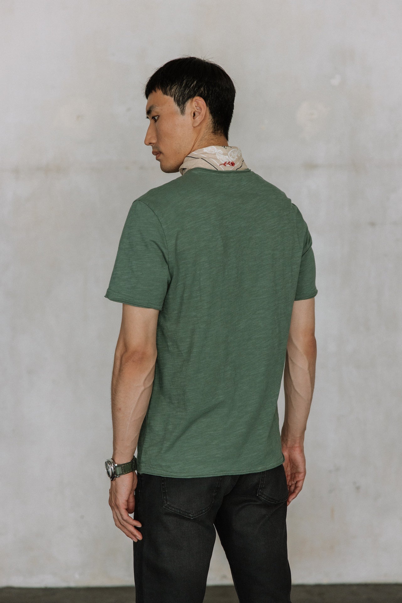 T-Shirt en jersey flammé Homme Leandro Kansas laurel wreath | Freeman T. Porter