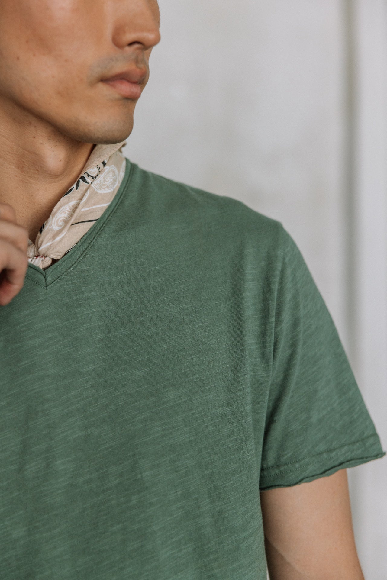 T-shirt en jersey flammé Hombres Leandro Kansas laurel wreath | Freeman T. Porter