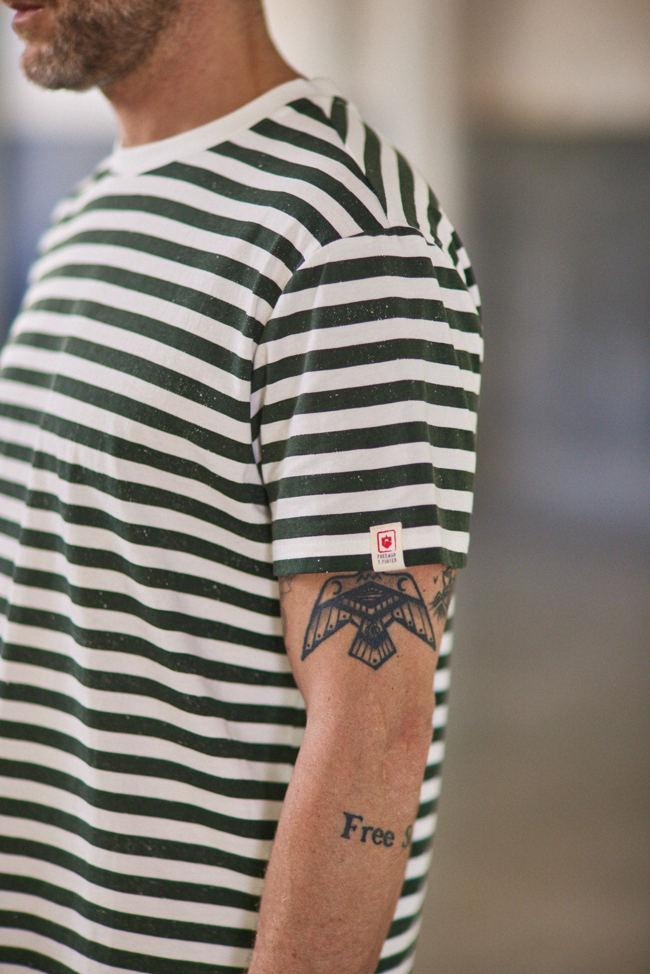 T-shirt Homme Chuck Marin jungle green | Freeman T. Porter