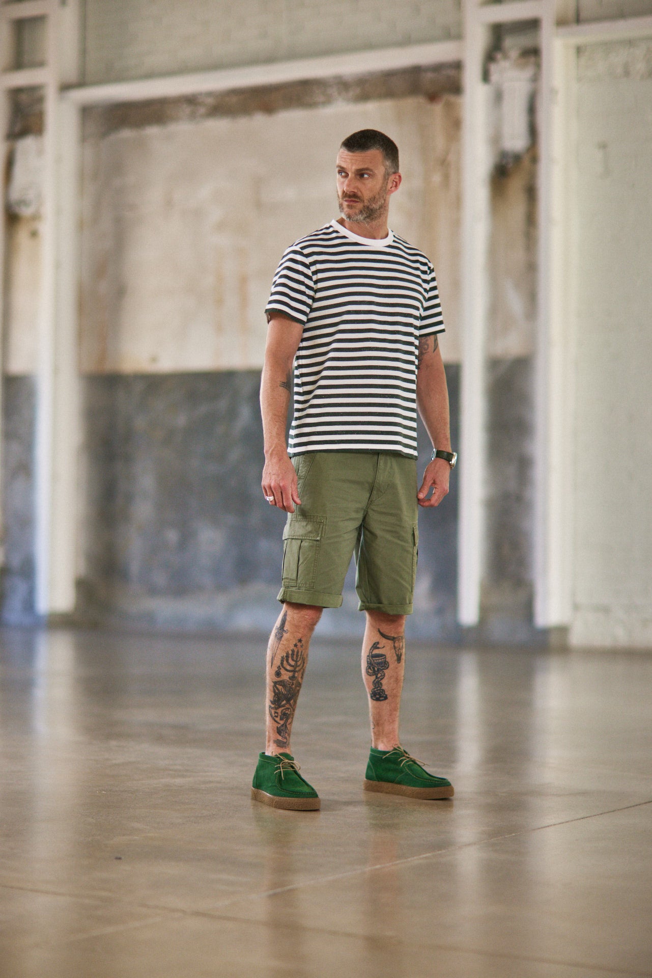 T-shirt Homme Chuck Marin jungle green | Freeman T. Porter