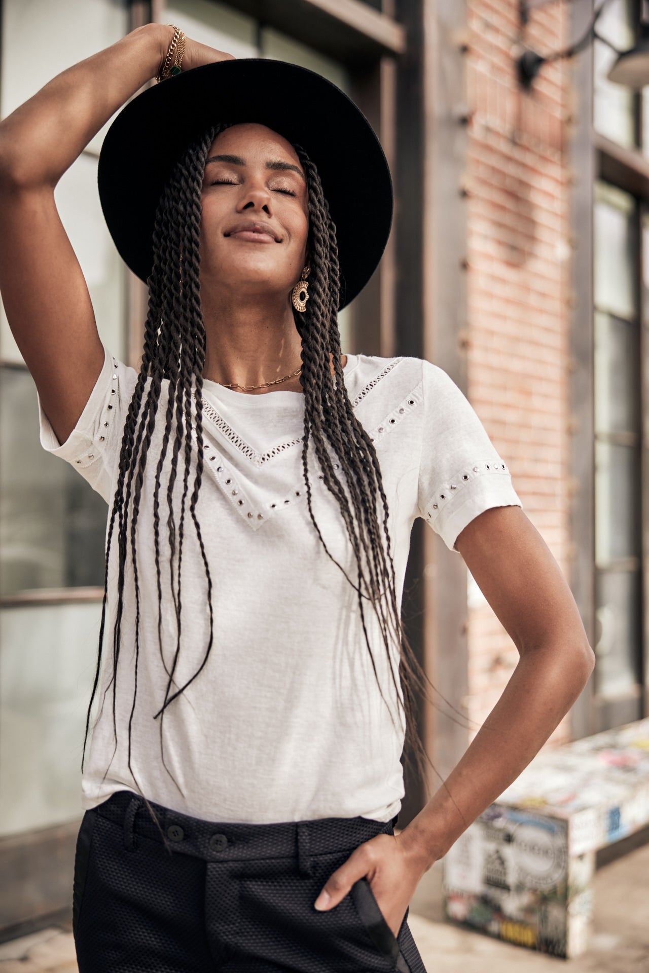 T-Shirt manches courtes Femme Teddie white | Freeman T. Porter