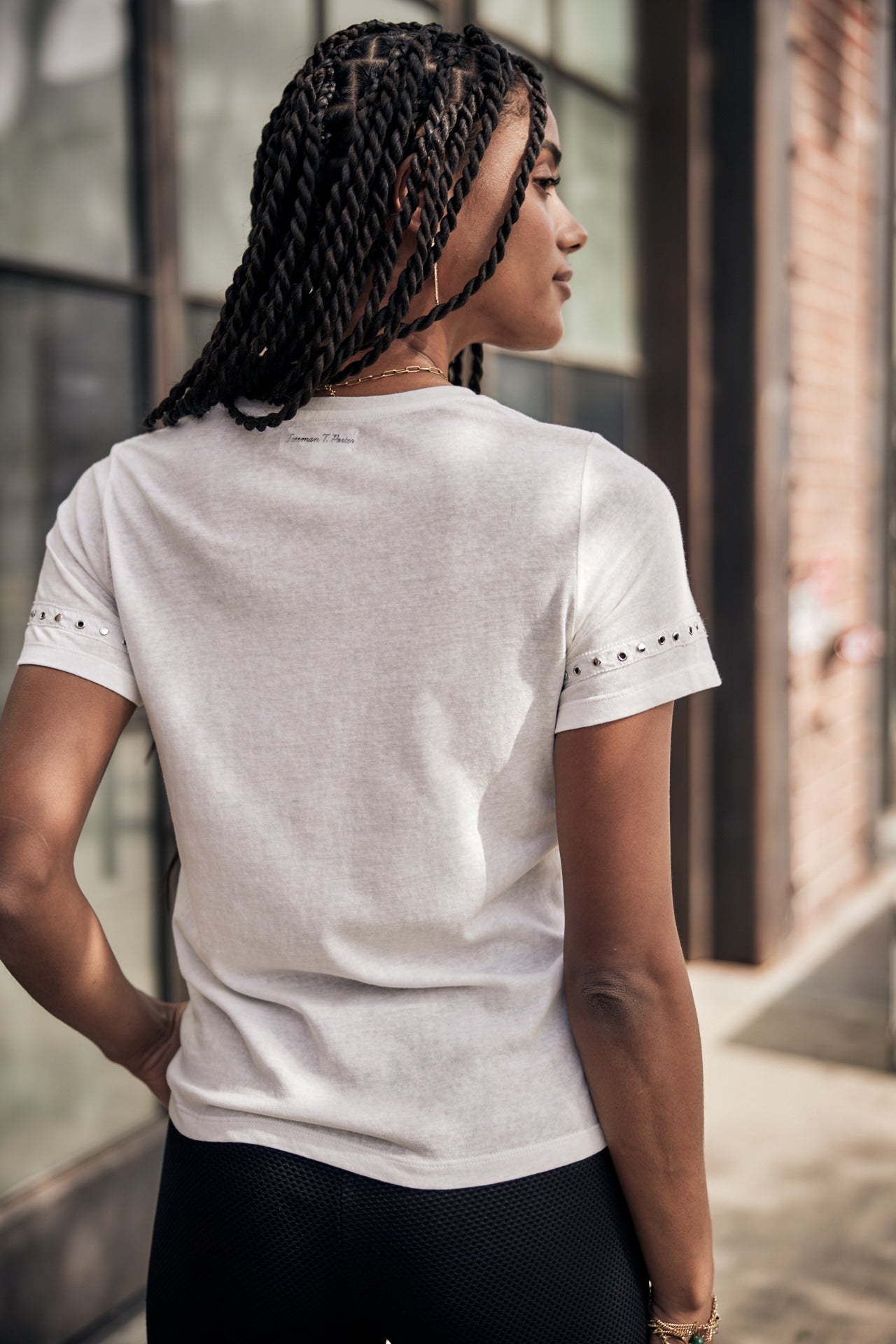 T-Shirt manches courtes Femme Teddie white | Freeman T. Porter