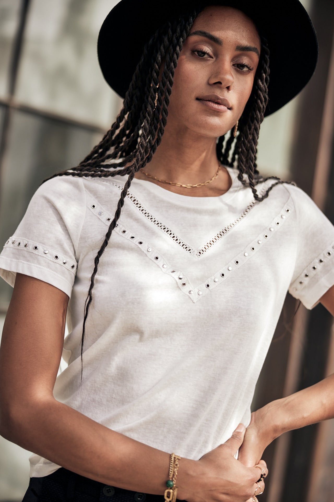 T-Shirt manches courtes Woman Teddie white | Freeman T. Porter