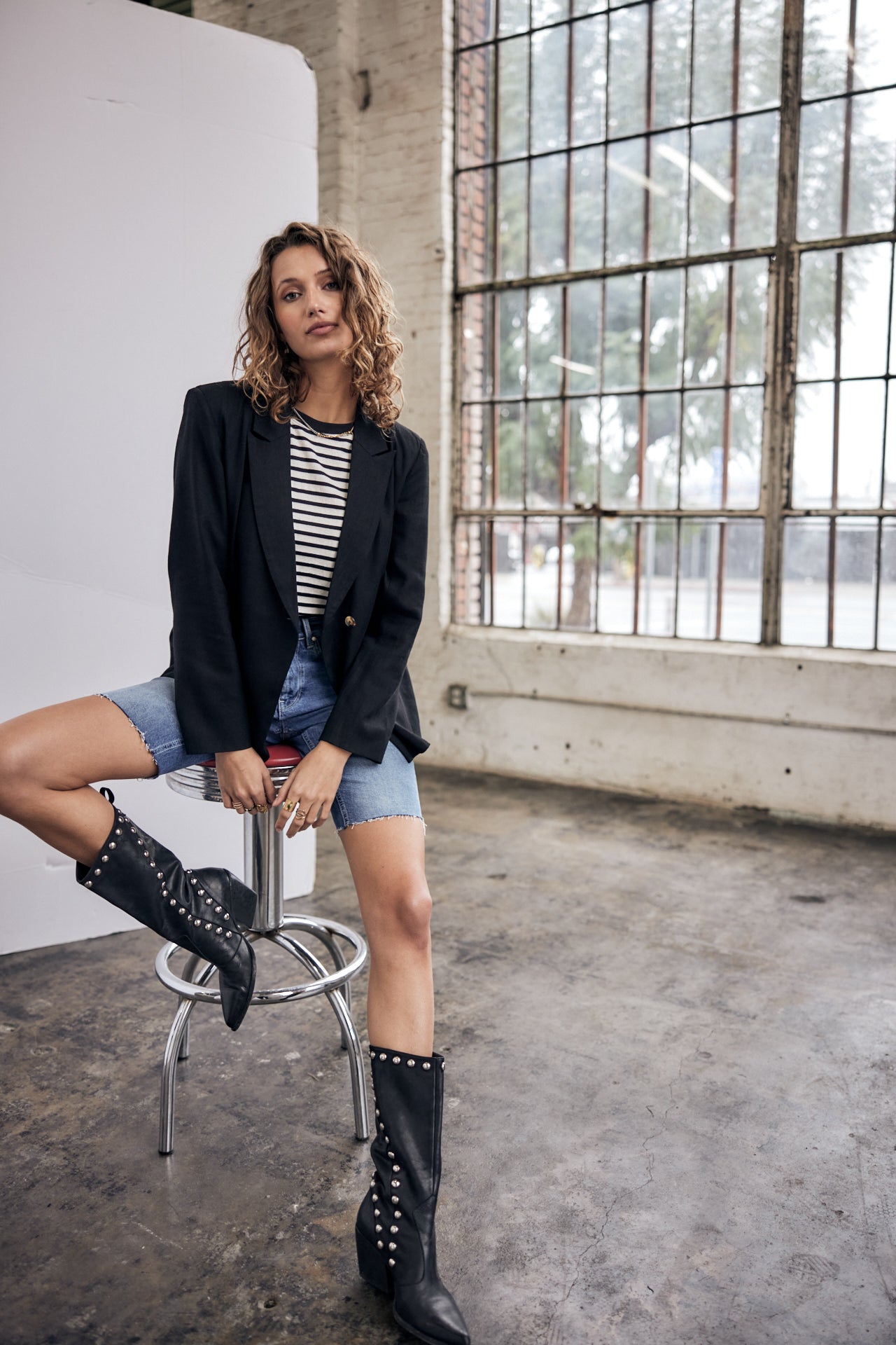 T-shirt sans manche Woman Trenny Stripes black | Freeman T. Porter