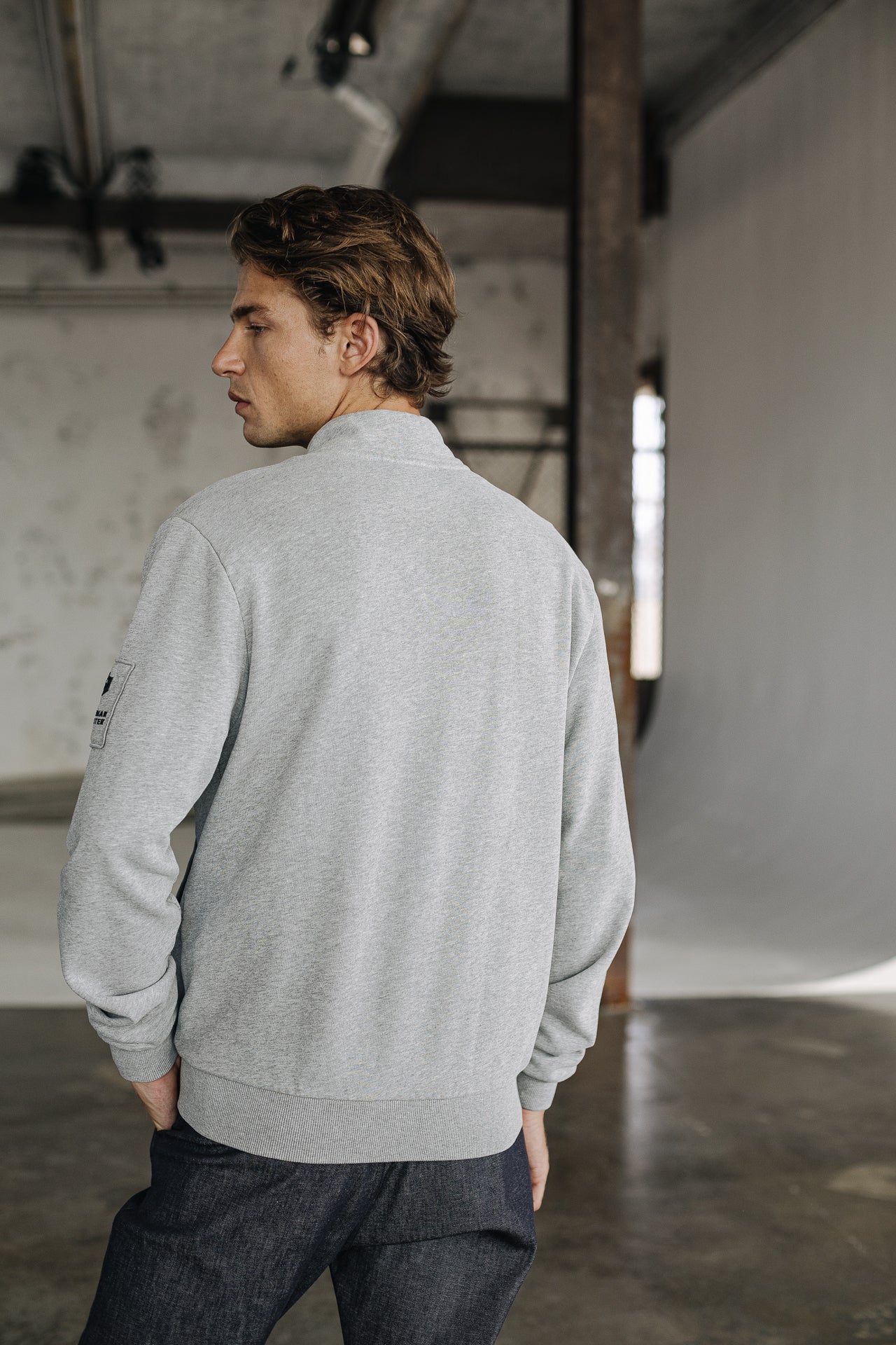 Gilet zippé Homme Sully Snug dark grey melange | Freeman T. Porter