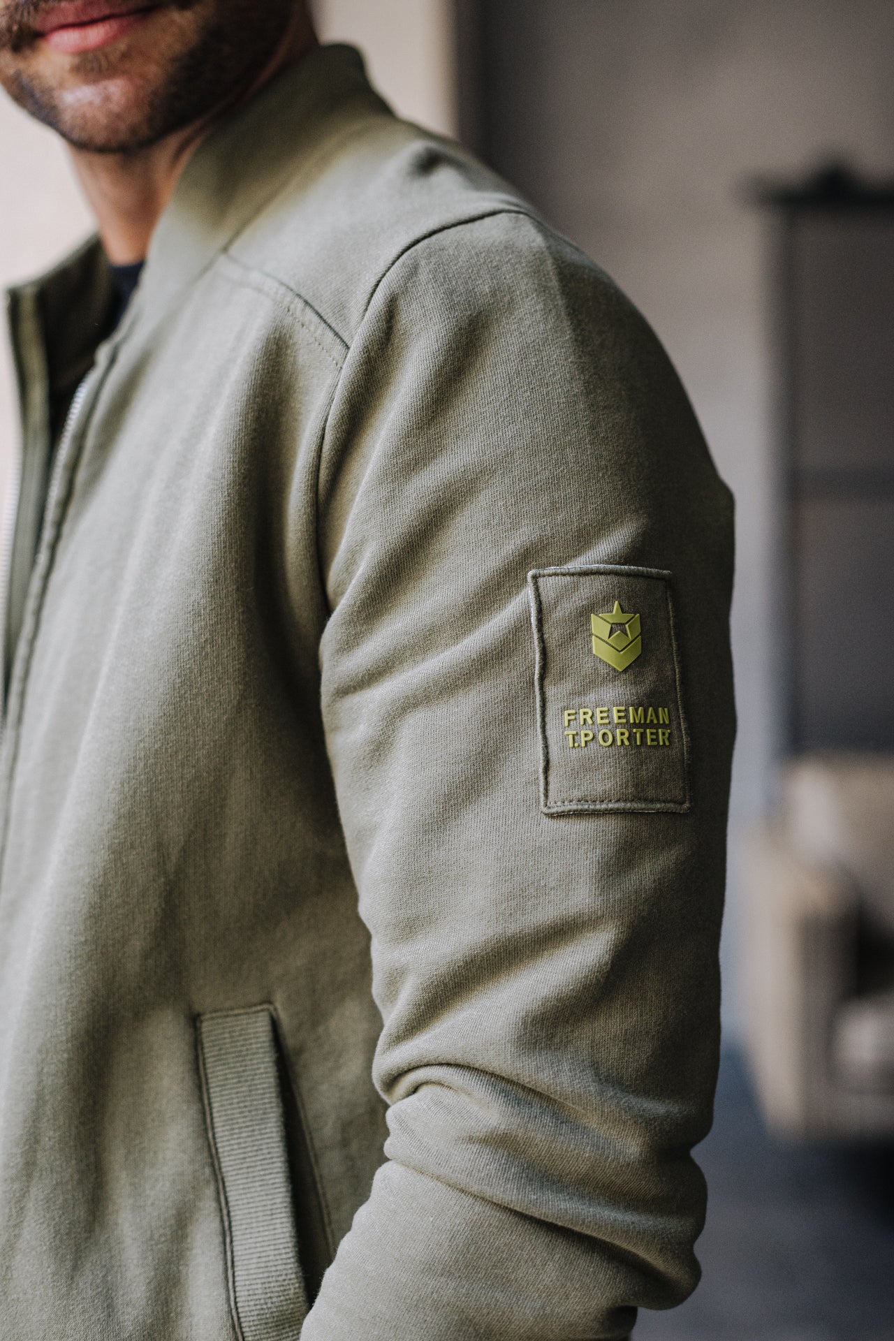 Gilet zippé Homme Sully Snug deep lichen green | Freeman T. Porter
