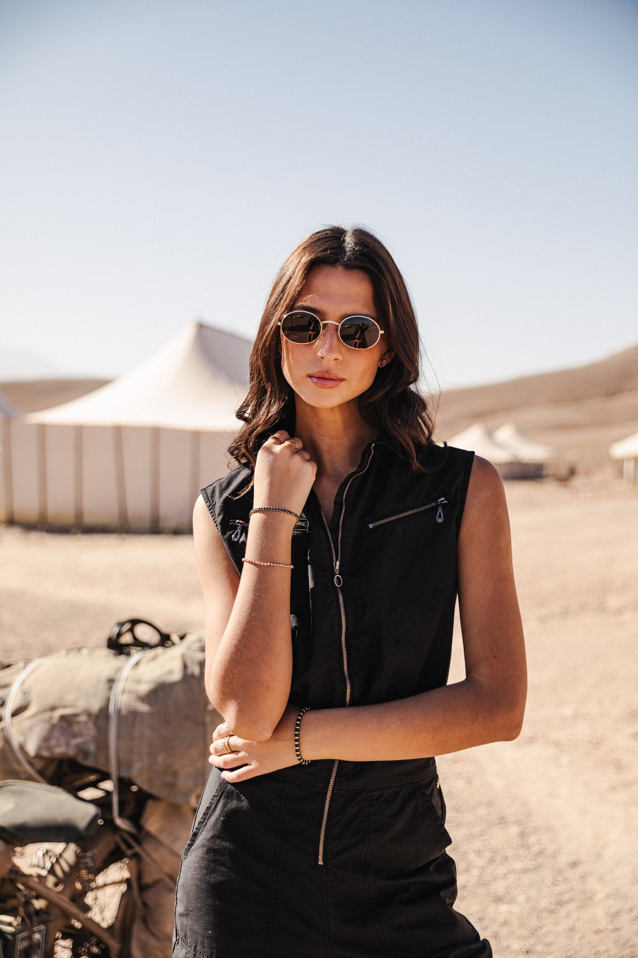 Combinaison zippée Femme Martha Calvi black | Freeman T. Porter