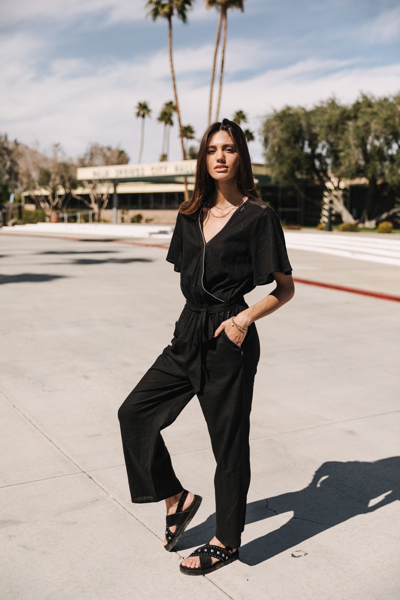 Combinaison Femme Lisanne Plain Color black | Freeman T. Porter