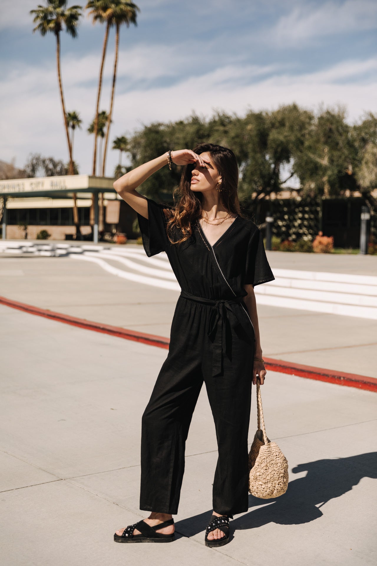 Combinaison Woman Lisanne Plain Color black | Freeman T. Porter