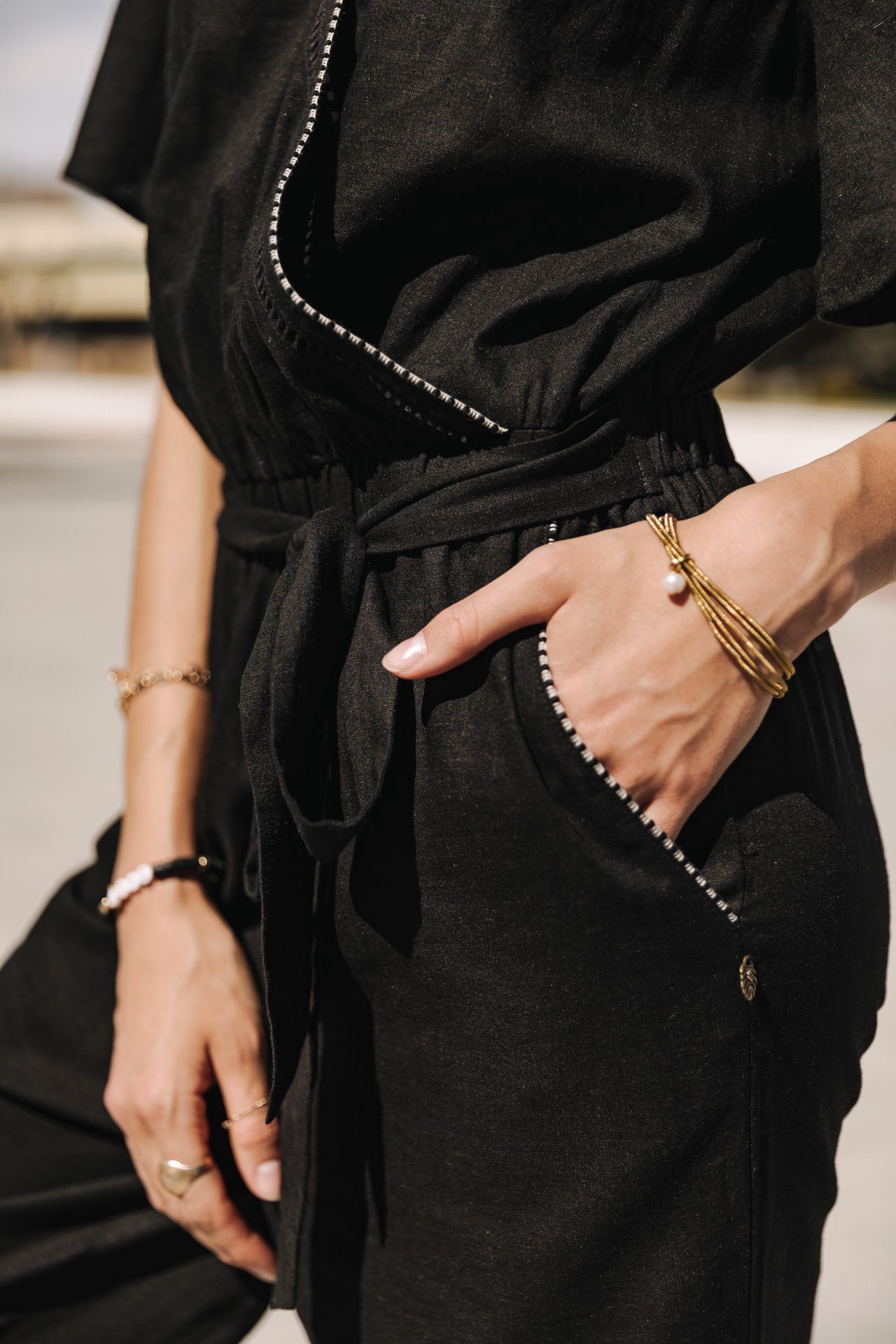 Combinaison Woman Lisanne Plain Color black | Freeman T. Porter