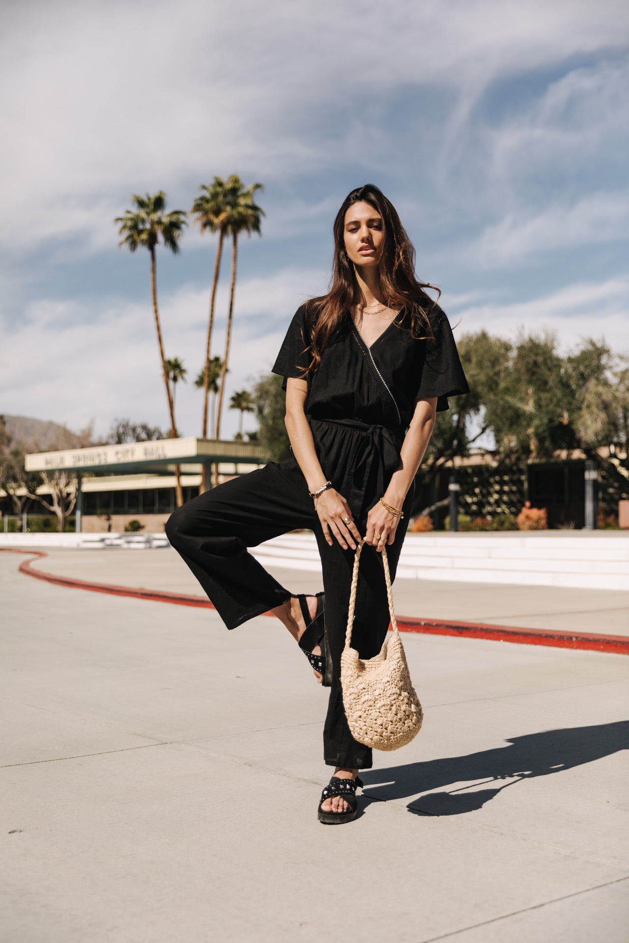 Combinaison Woman Lisanne Plain Color black | Freeman T. Porter
