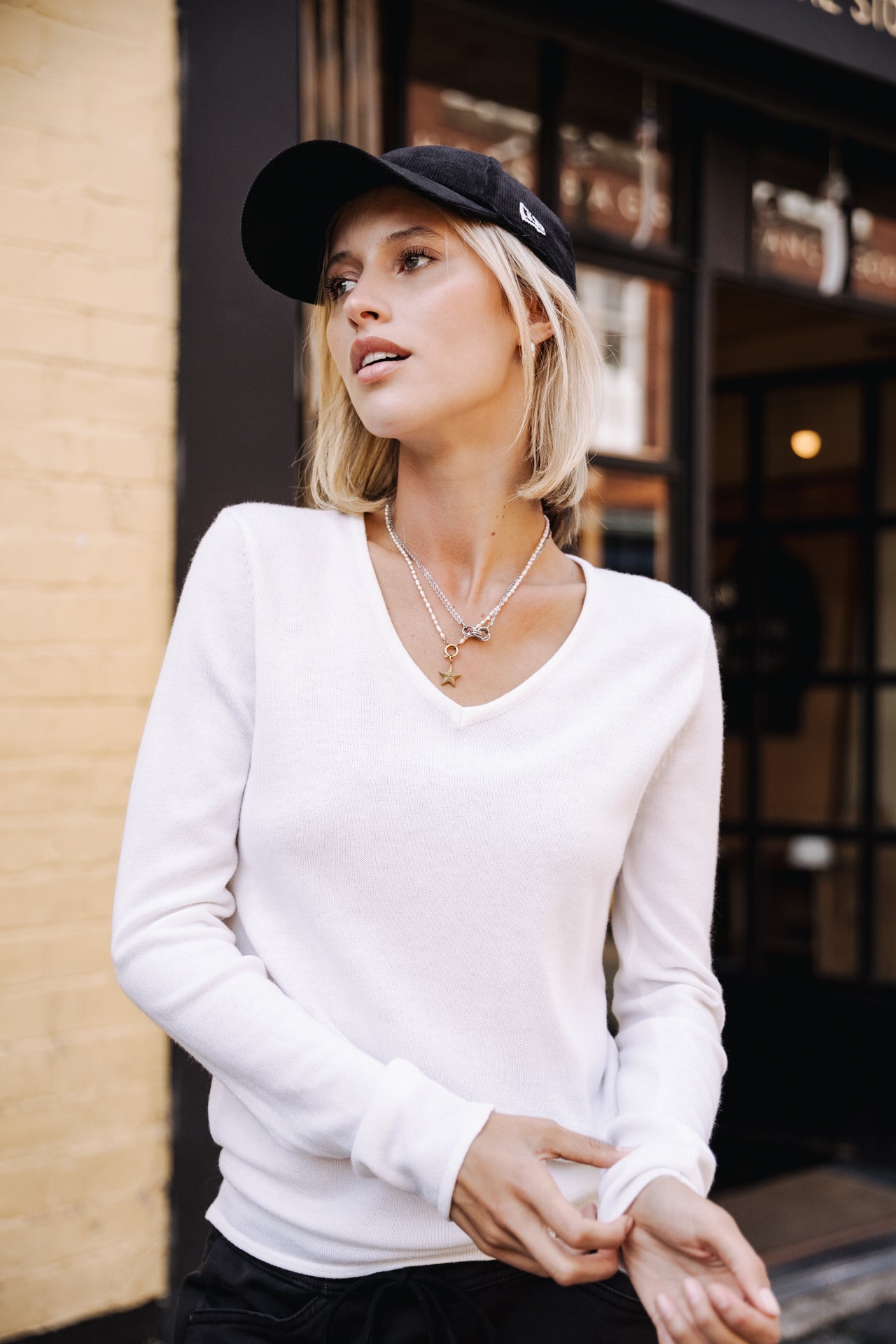 Pull ajusté Woman Lorelia white | Freeman T. Porter