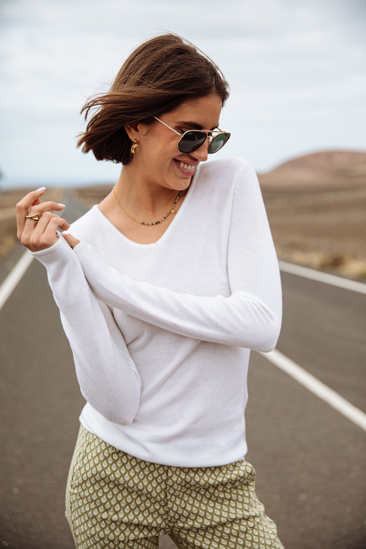 Pull ajusté Woman Lorelia white | Freeman T. Porter