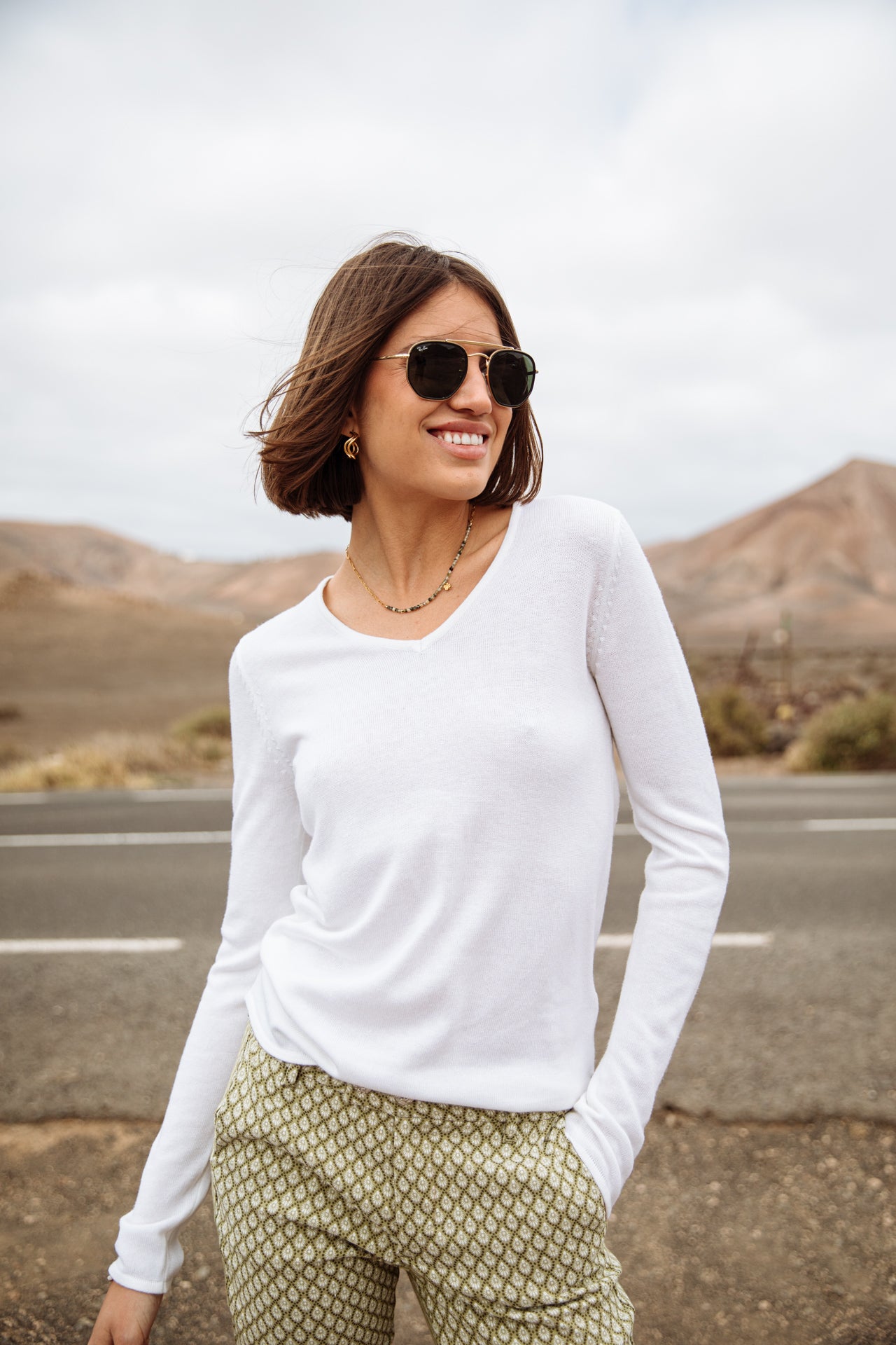 Pull ajusté Woman Lorelia white | Freeman T. Porter