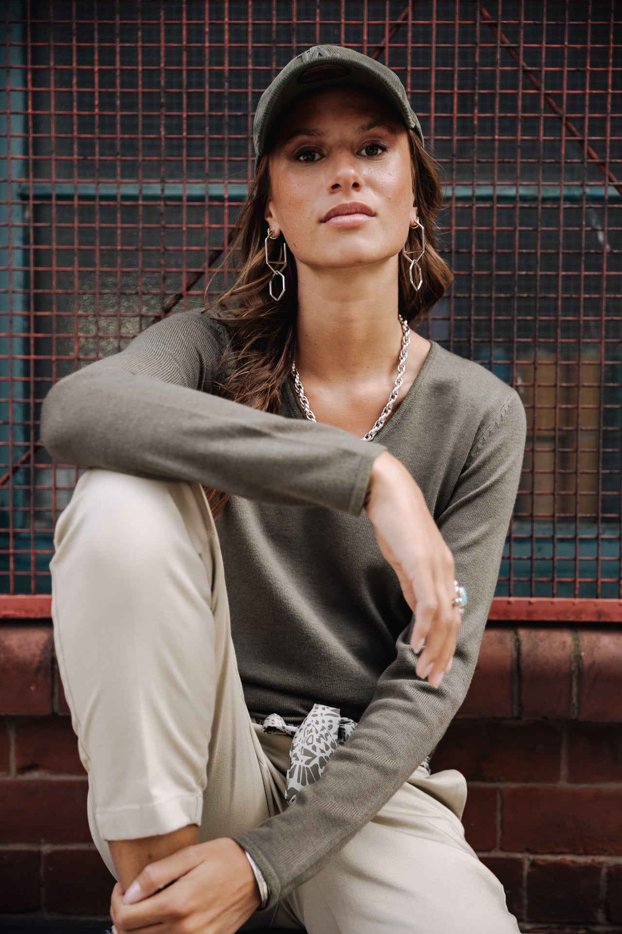 Pull ajusté Femme Lorelia tea leaf | Freeman T. Porter