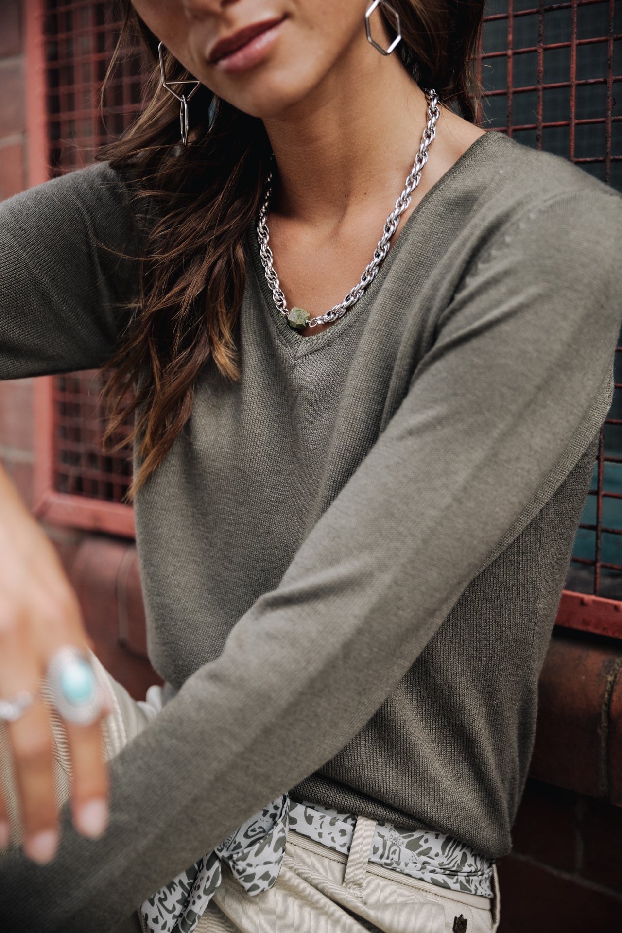 Pull ajusté Femme Lorelia tea leaf | Freeman T. Porter