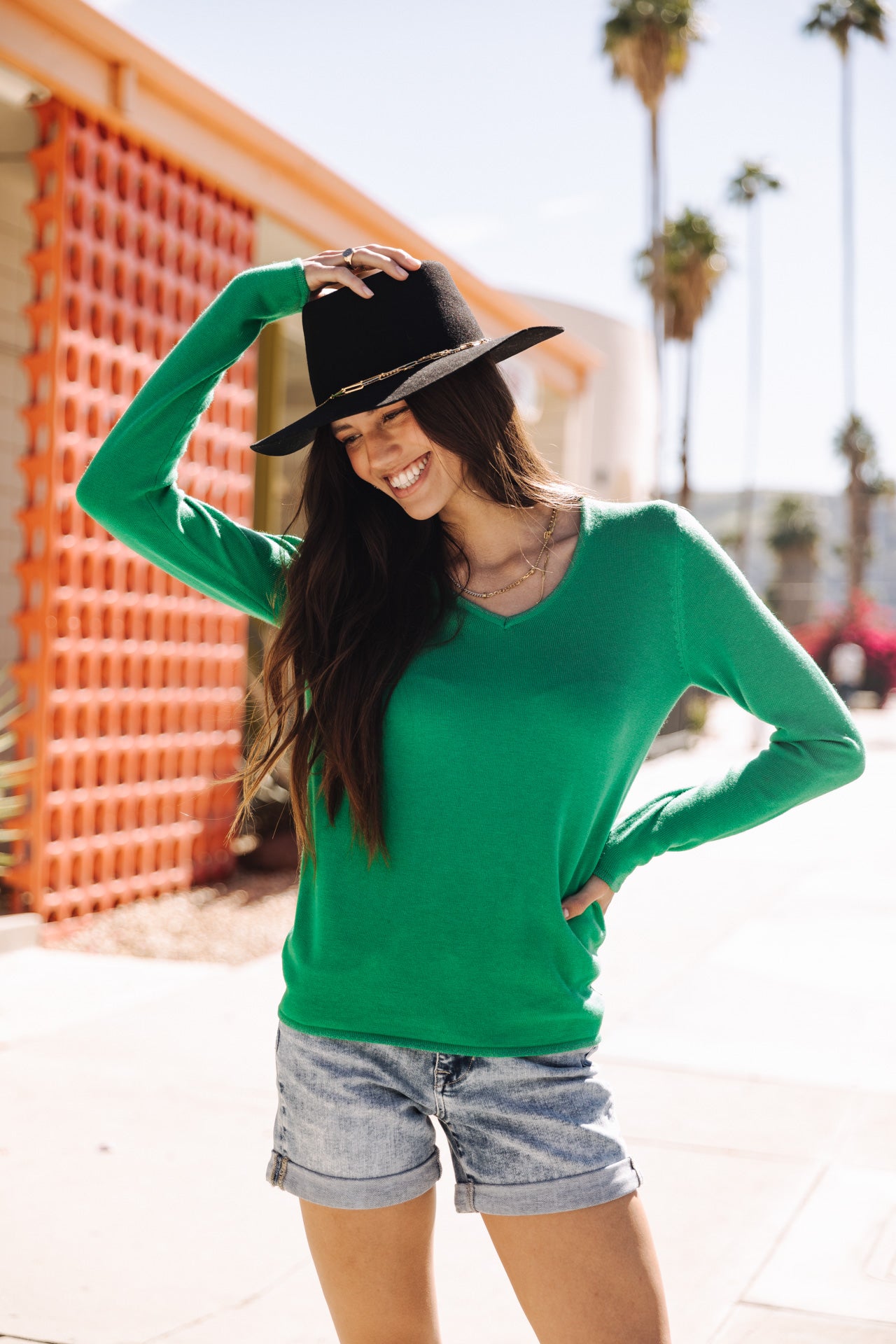 Pull ajusté Femme Lorelia jolly green | Freeman T. Porter