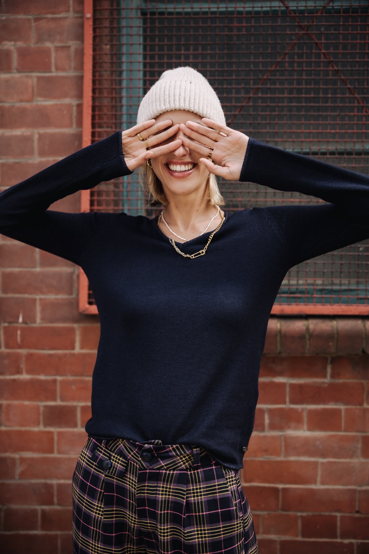 Pull ajusté Woman Lorelia dark blue | Freeman T. Porter