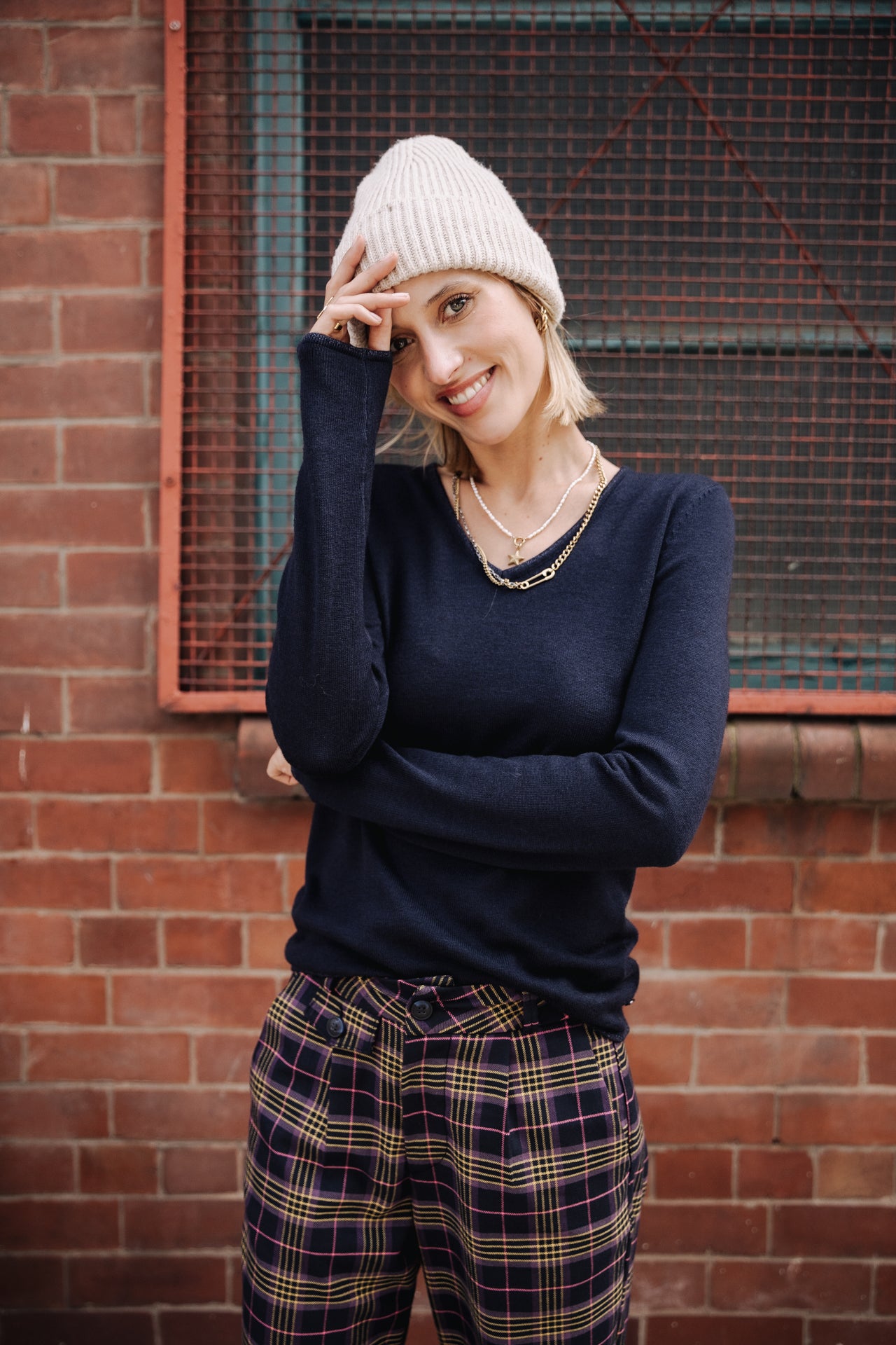 Pull ajusté Woman Lorelia dark blue | Freeman T. Porter