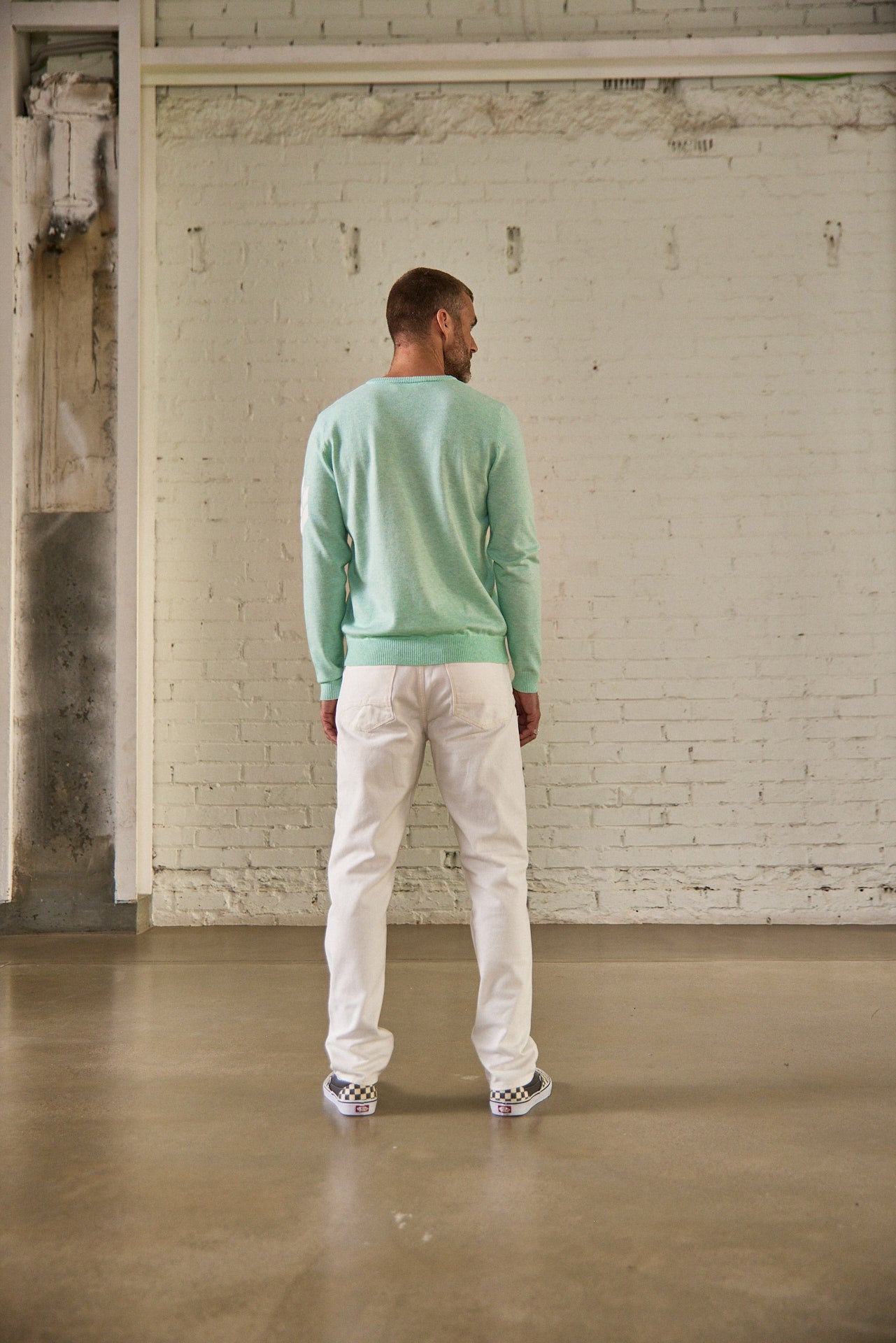Pull col V Homme Edgar Trosa glacier | Freeman T. Porter
