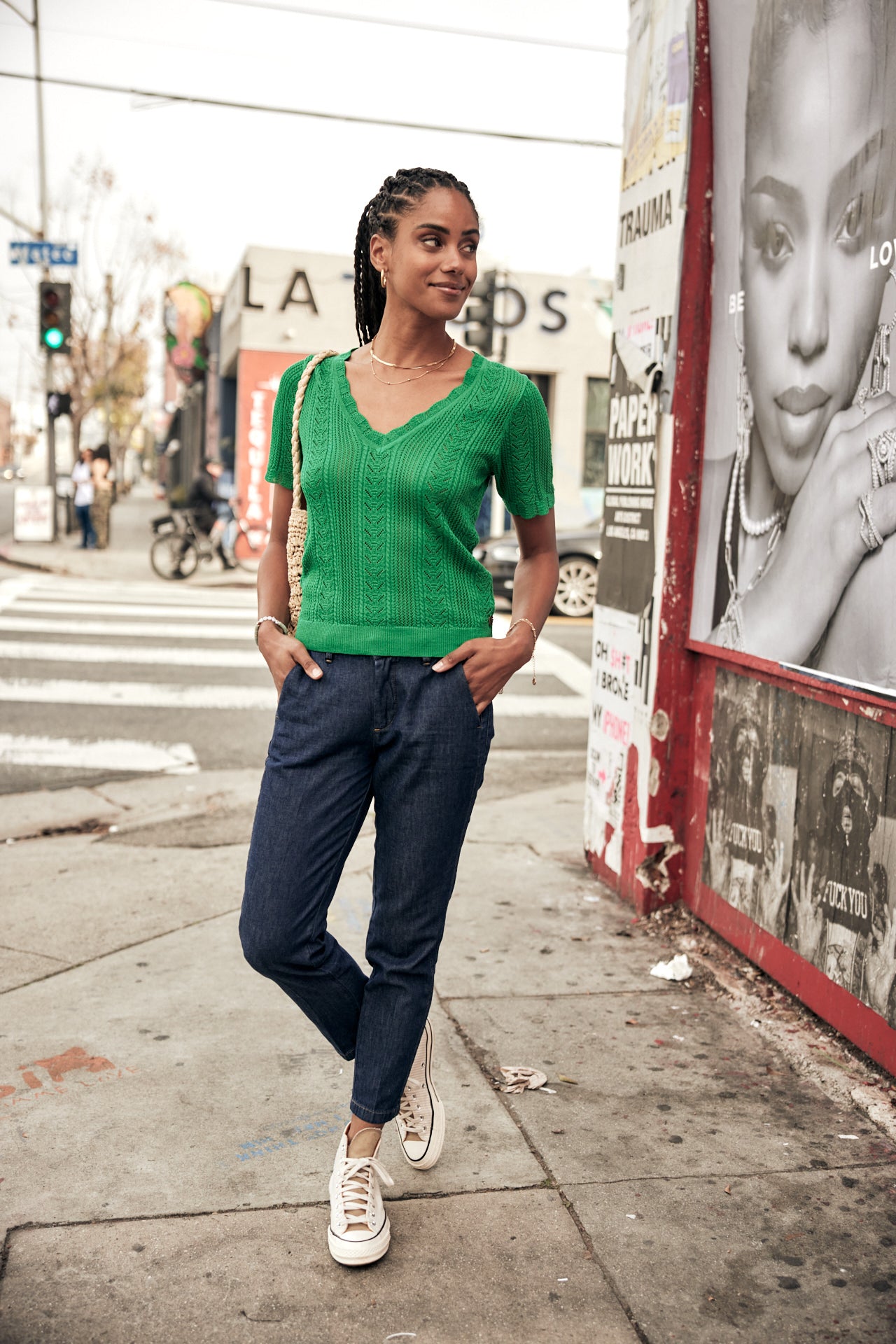 Pull manches courtes Woman Polane jolly green | Freeman T. Porter