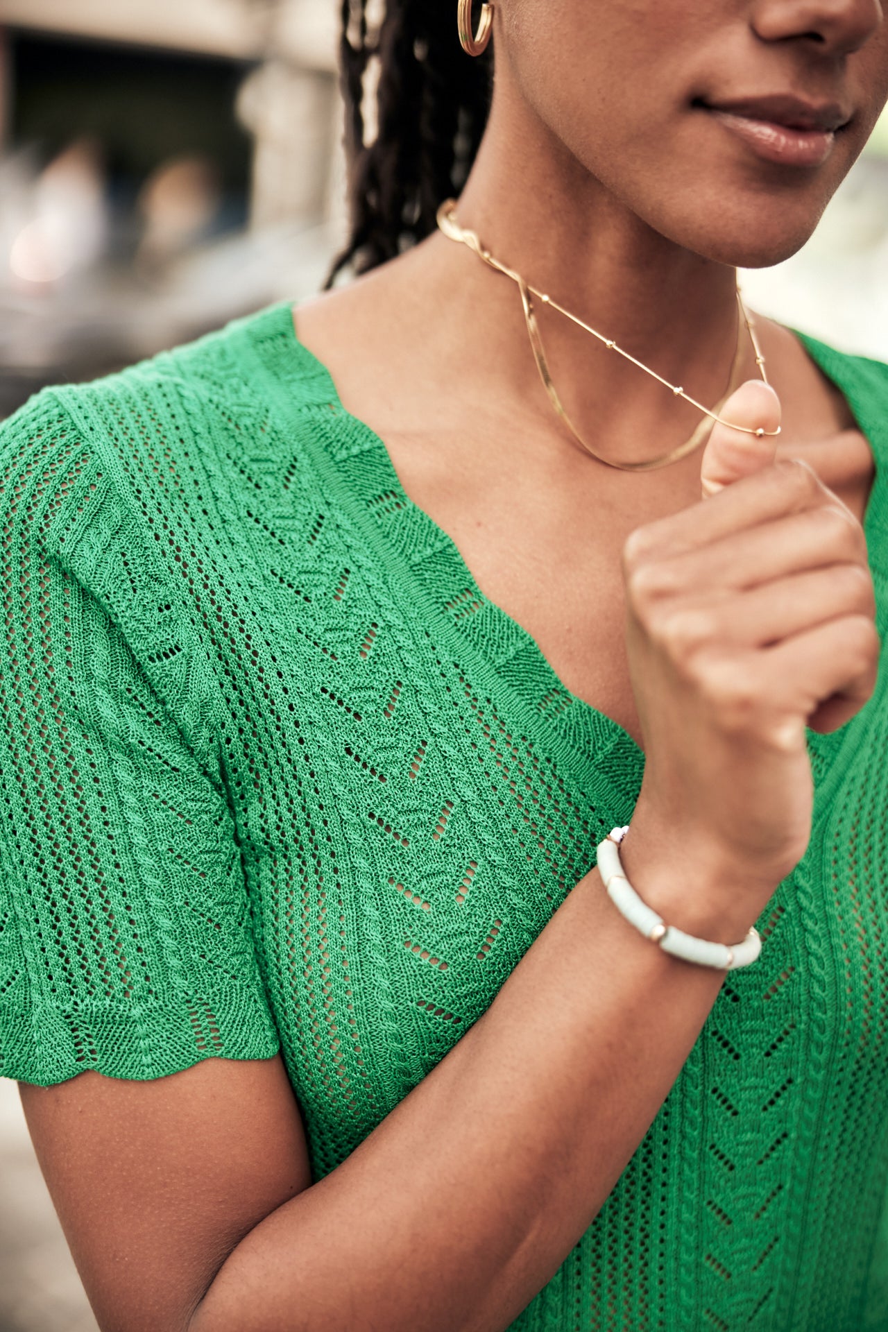 Pull manches courtes Woman Polane jolly green | Freeman T. Porter