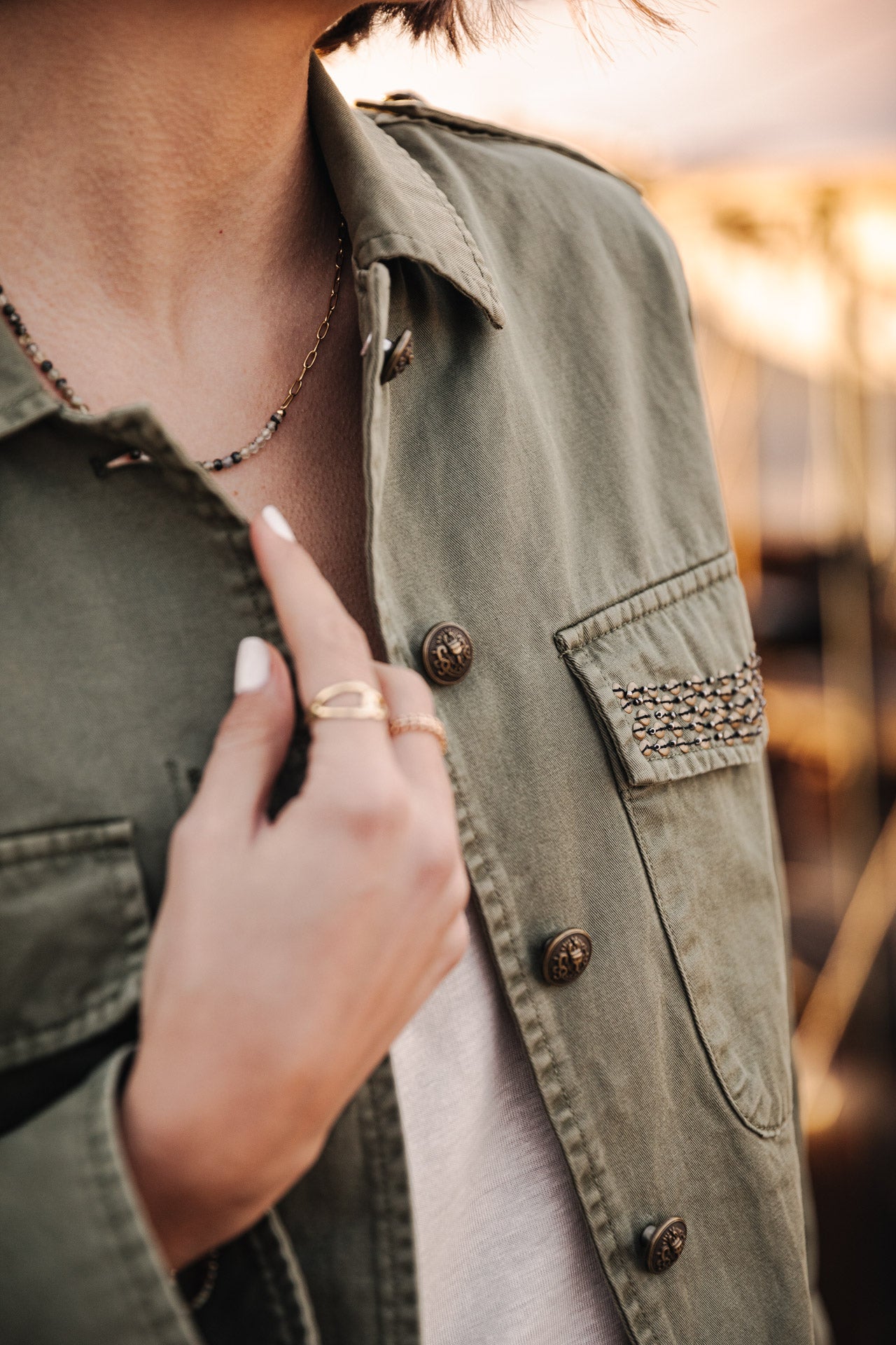 Veste cargo Femme Maylis Wild light khaki | Freeman T. Porter