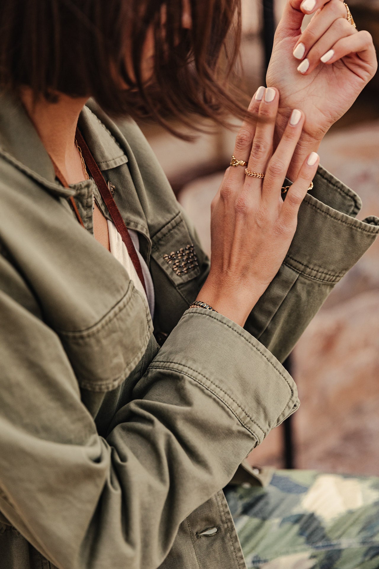 Veste cargo Femme Maylis Wild light khaki | Freeman T. Porter