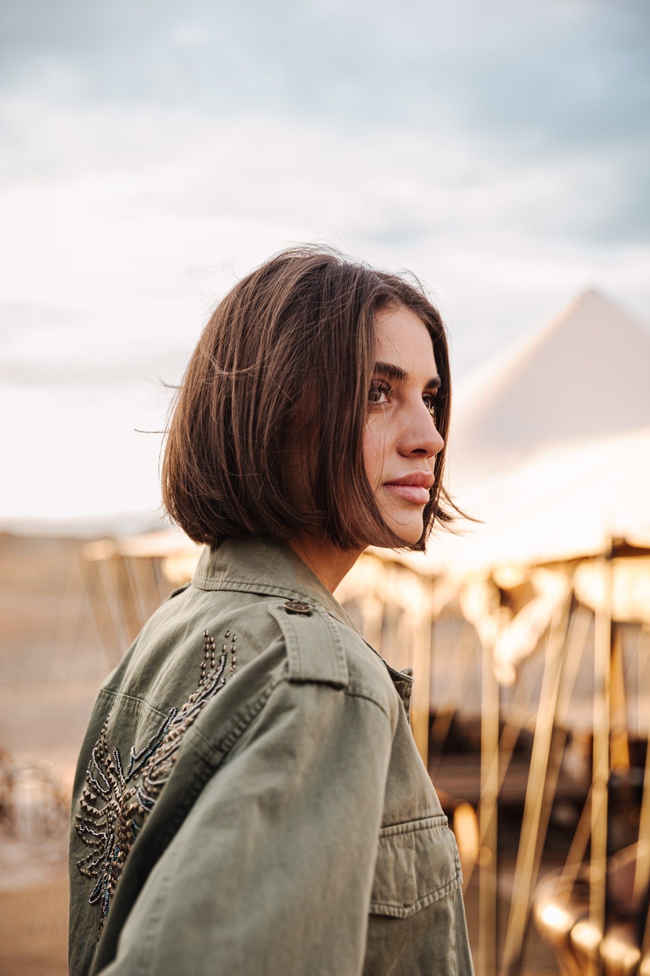 Veste cargo Femme Maylis Wild light khaki | Freeman T. Porter