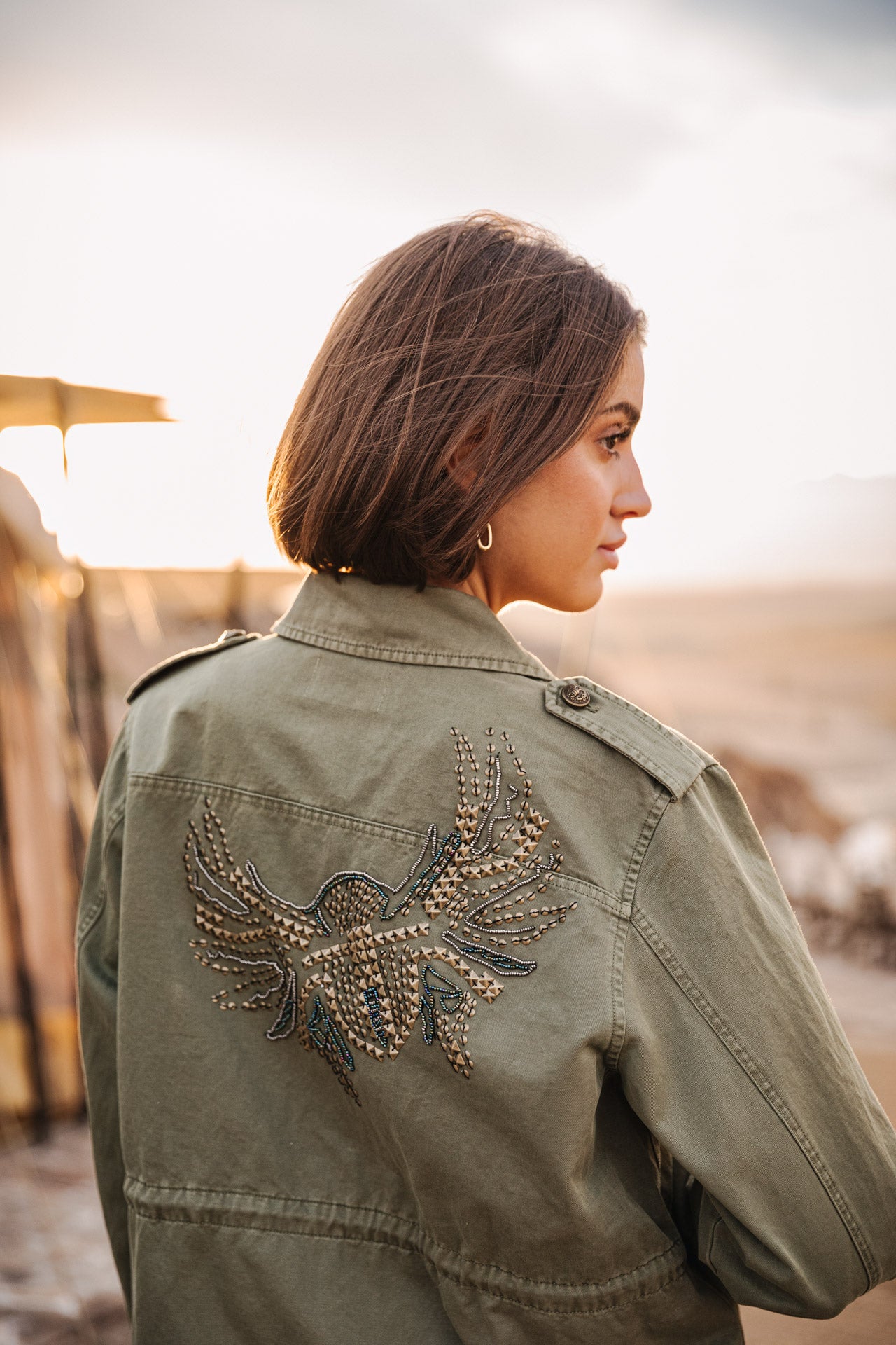 Veste cargo Femme Maylis Wild light khaki | Freeman T. Porter