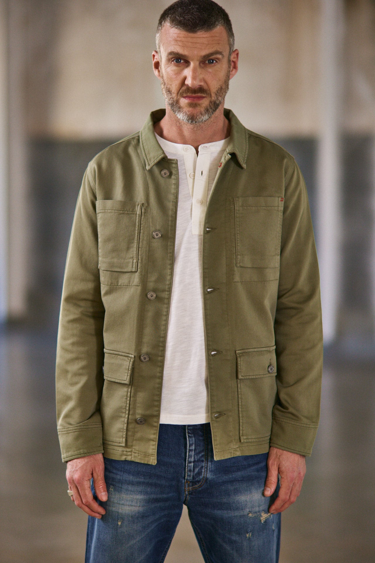 Veste chemise Homme Luck Epic deep lichen green | Freeman T. Porter
