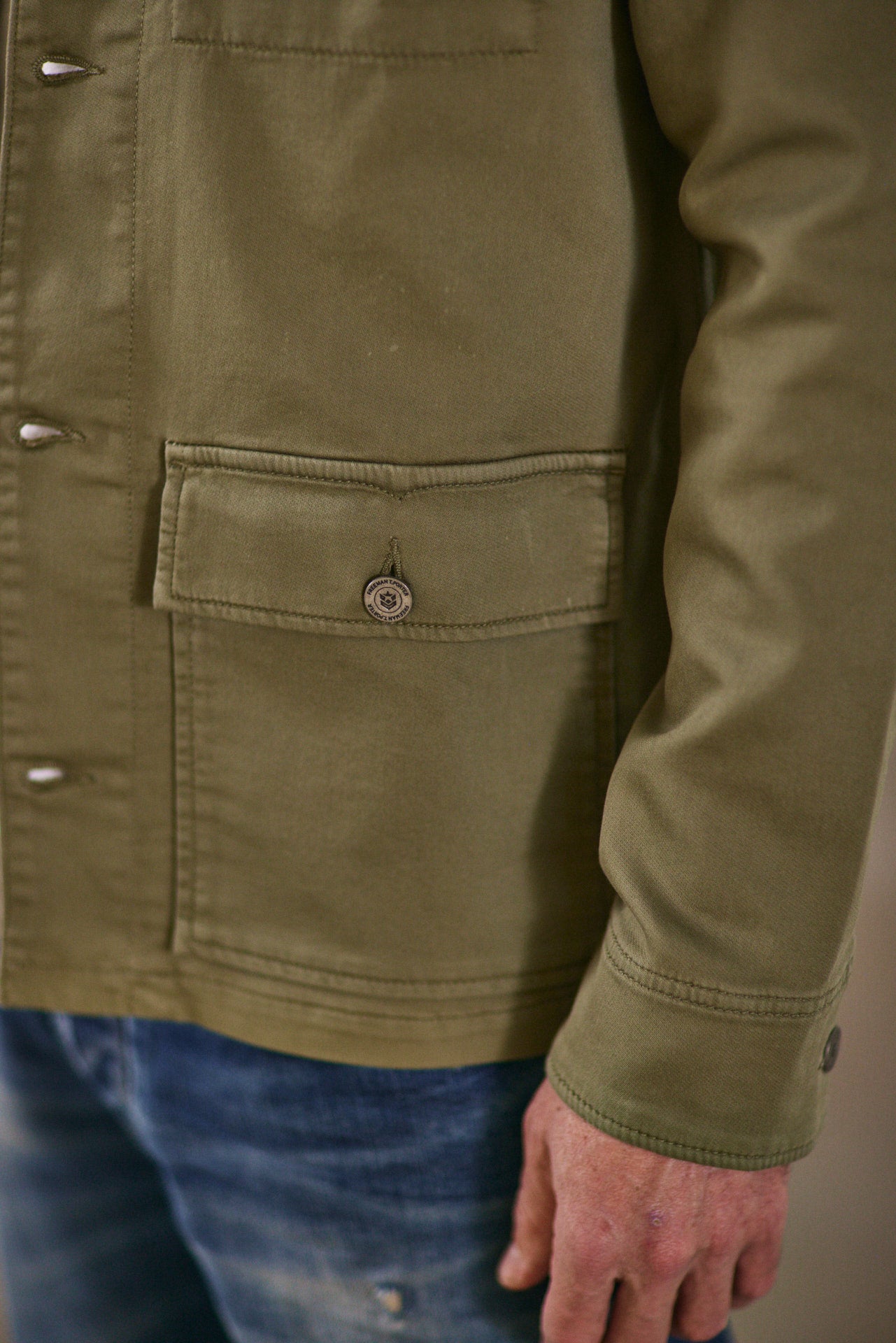 Veste chemise Homme Luck Epic deep lichen green | Freeman T. Porter