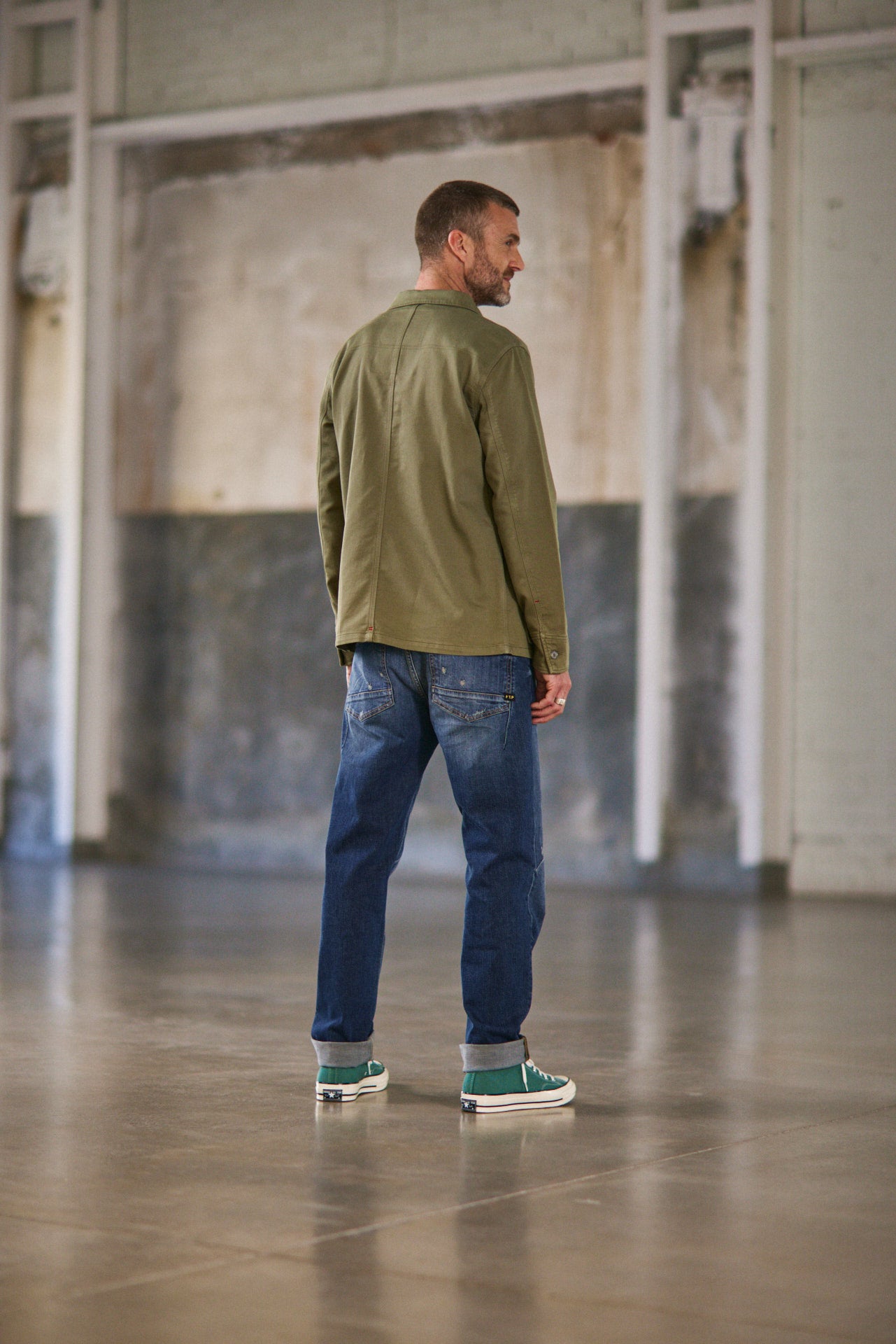 Veste chemise Homme Luck Epic deep lichen green | Freeman T. Porter