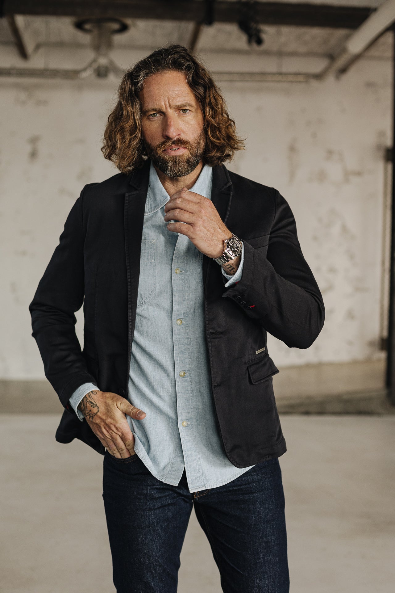 Blazer cintré Homme Barry Epic total eclipse | Freeman T. Porter