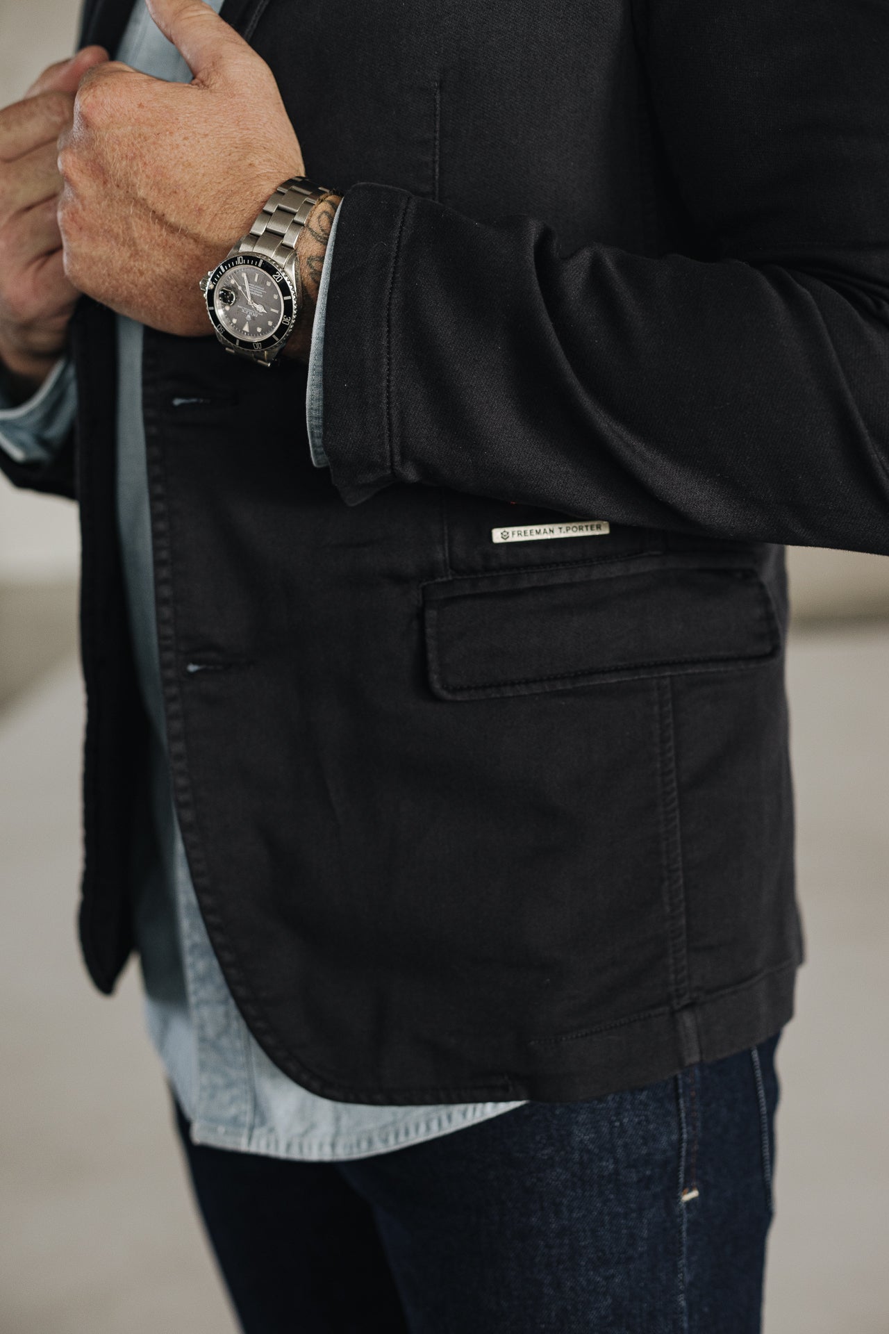 Blazer cintré Homme Barry Epic total eclipse | Freeman T. Porter