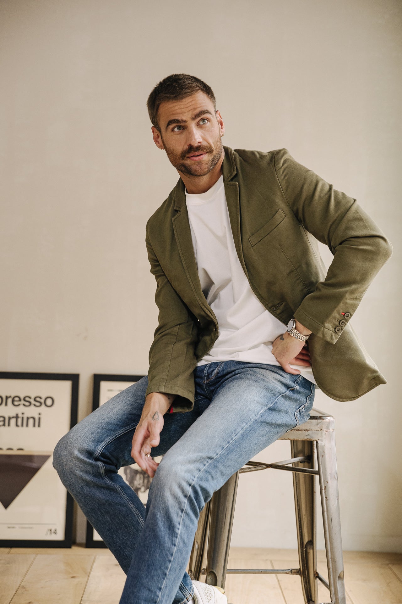 Blazer cintré Homme Barry Epic olive night | Freeman T. Porter