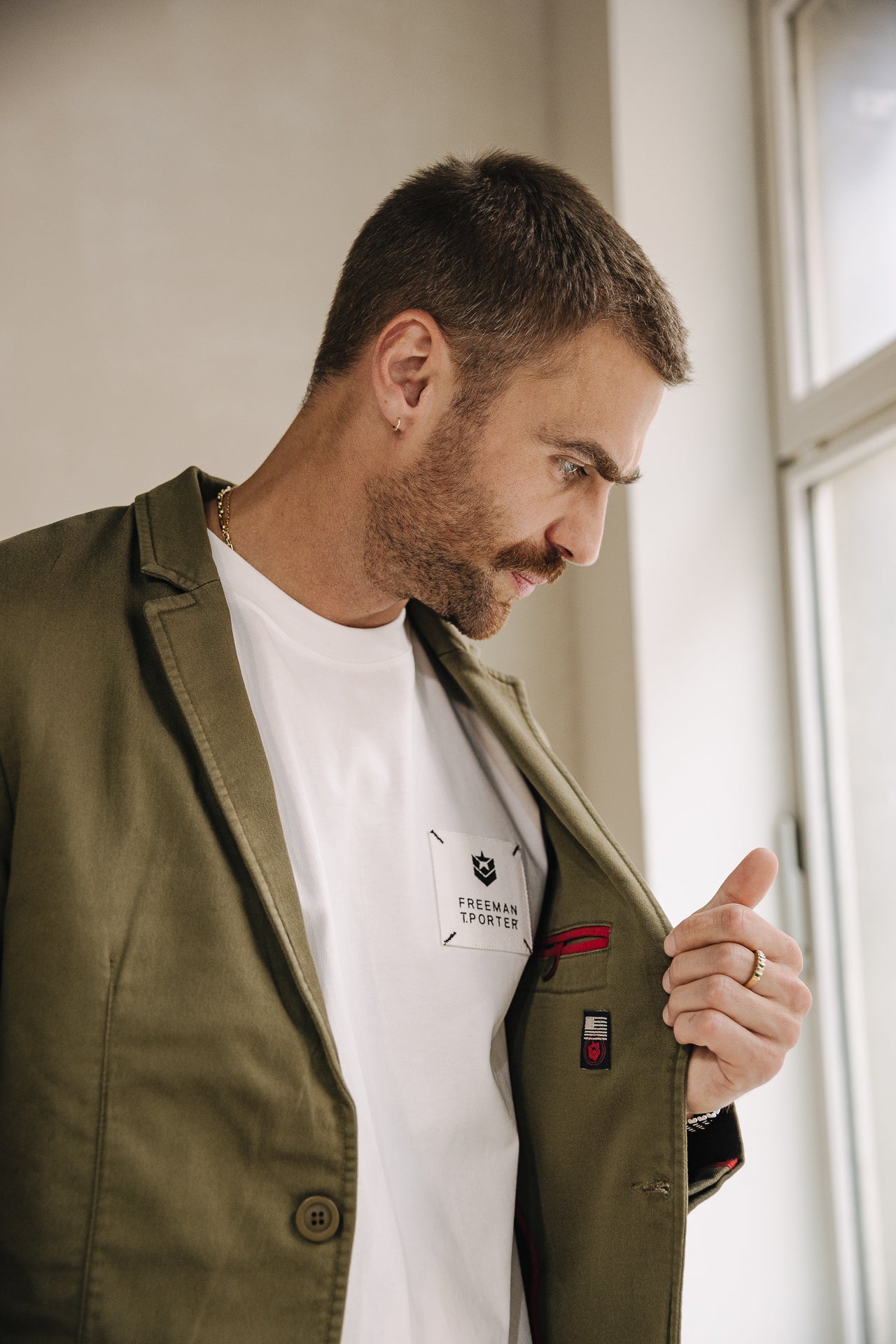 Blazer cintré Homme Barry Epic olive night | Freeman T. Porter