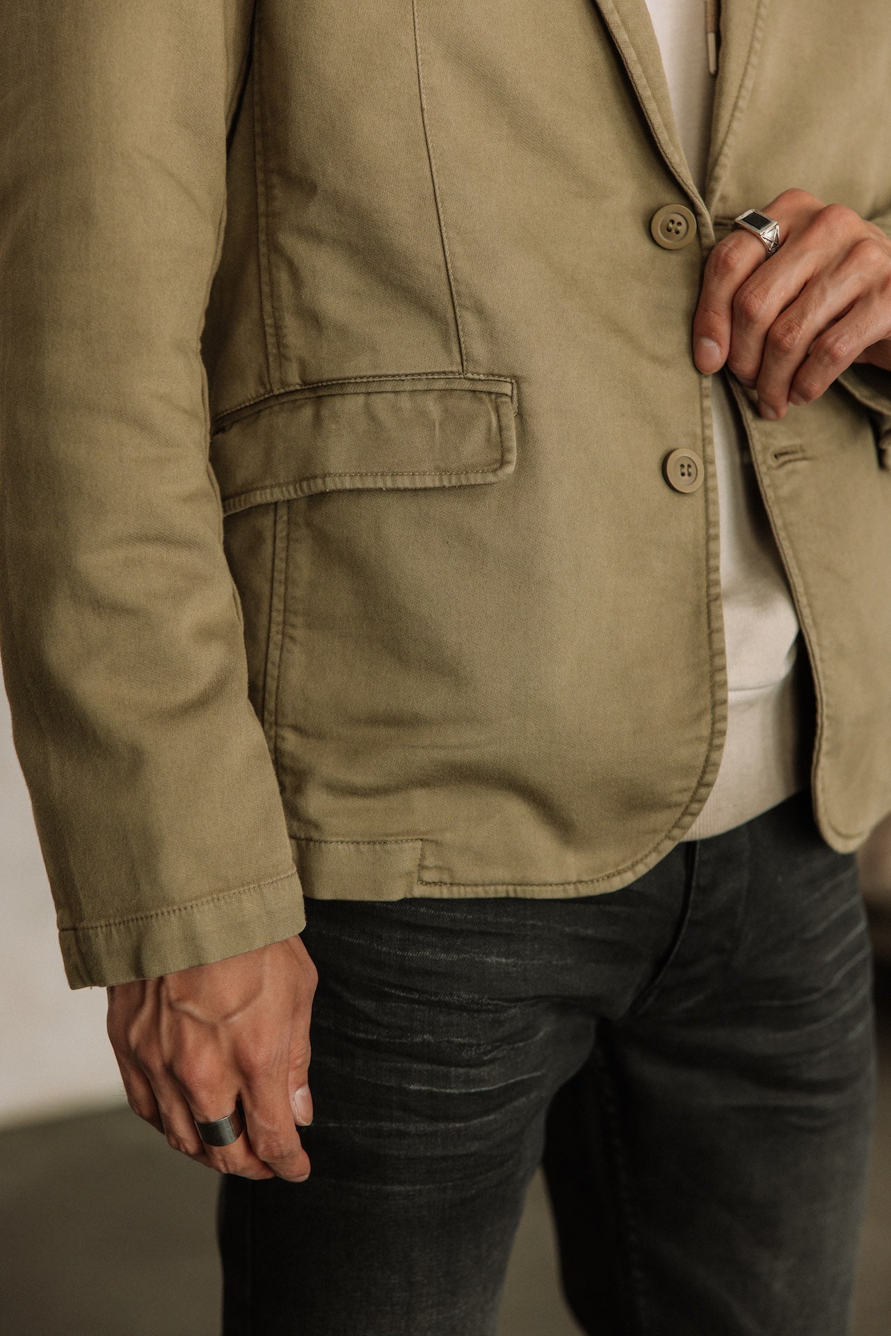 Blazer cintré Hombres Barry Epic deep lichen green | Freeman T. Porter