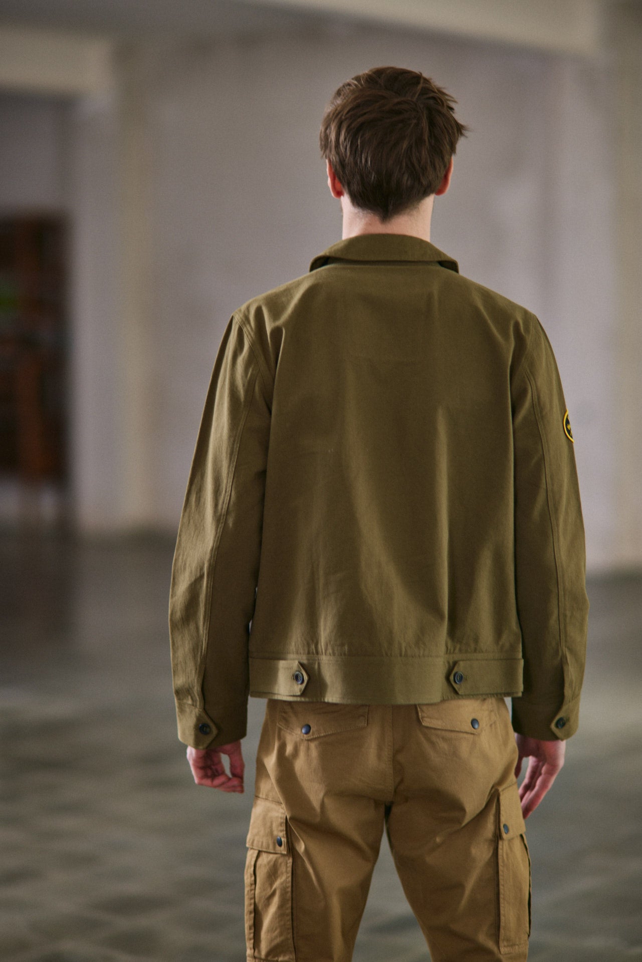 Veste avec broderie et patch Homme Antonio Dover dusky green | Freeman T. Porter