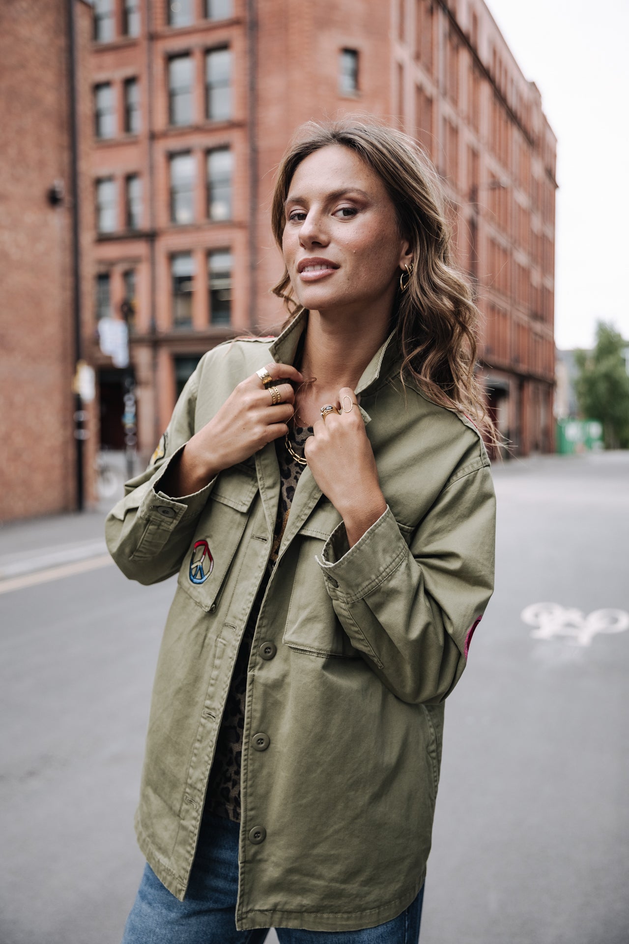 Surchemise à patches Femme Venty Patches 2 light khaki | Freeman T. Porter