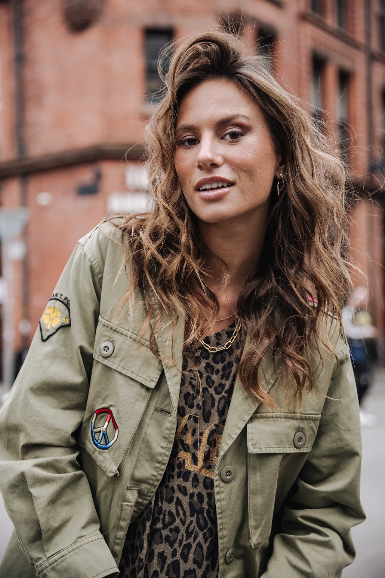 Surchemise à patches Femme Venty Patches 2 light khaki | Freeman T. Porter