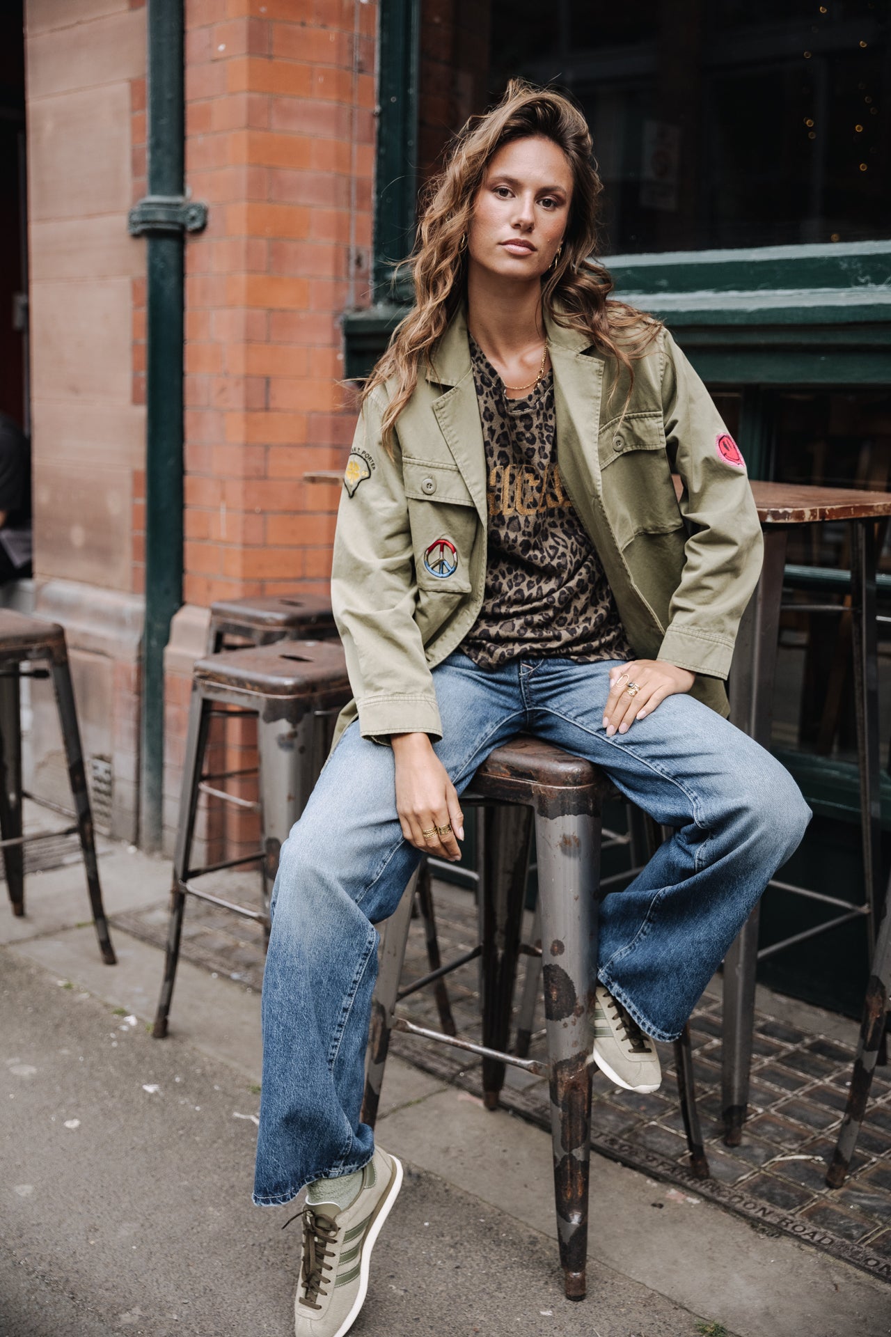 Surchemise à patches Femme Venty Patches 2 light khaki | Freeman T. Porter