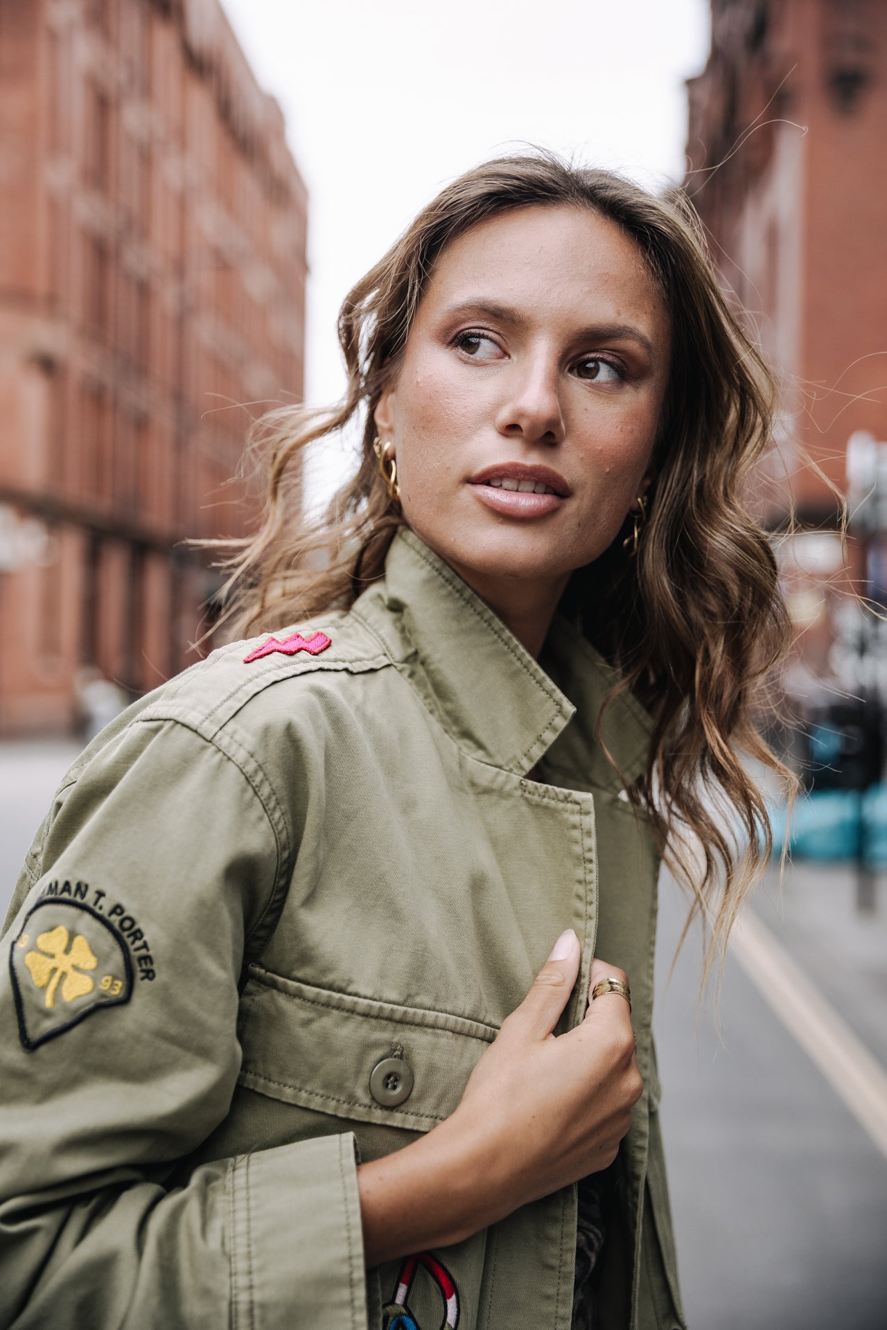 Surchemise à patches Femme Venty Patches 2 light khaki | Freeman T. Porter