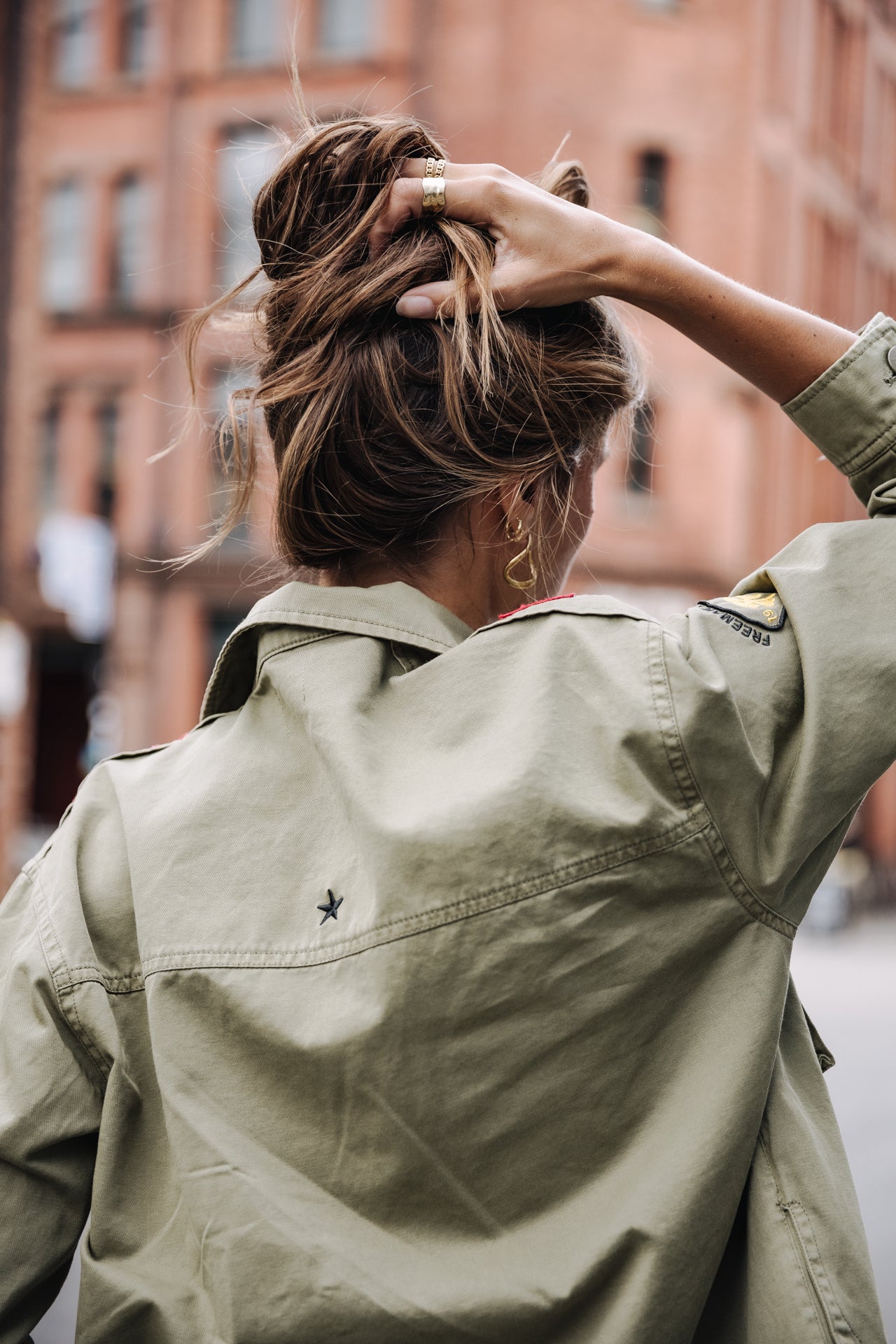 Surchemise à patches Femme Venty Patches 2 light khaki | Freeman T. Porter