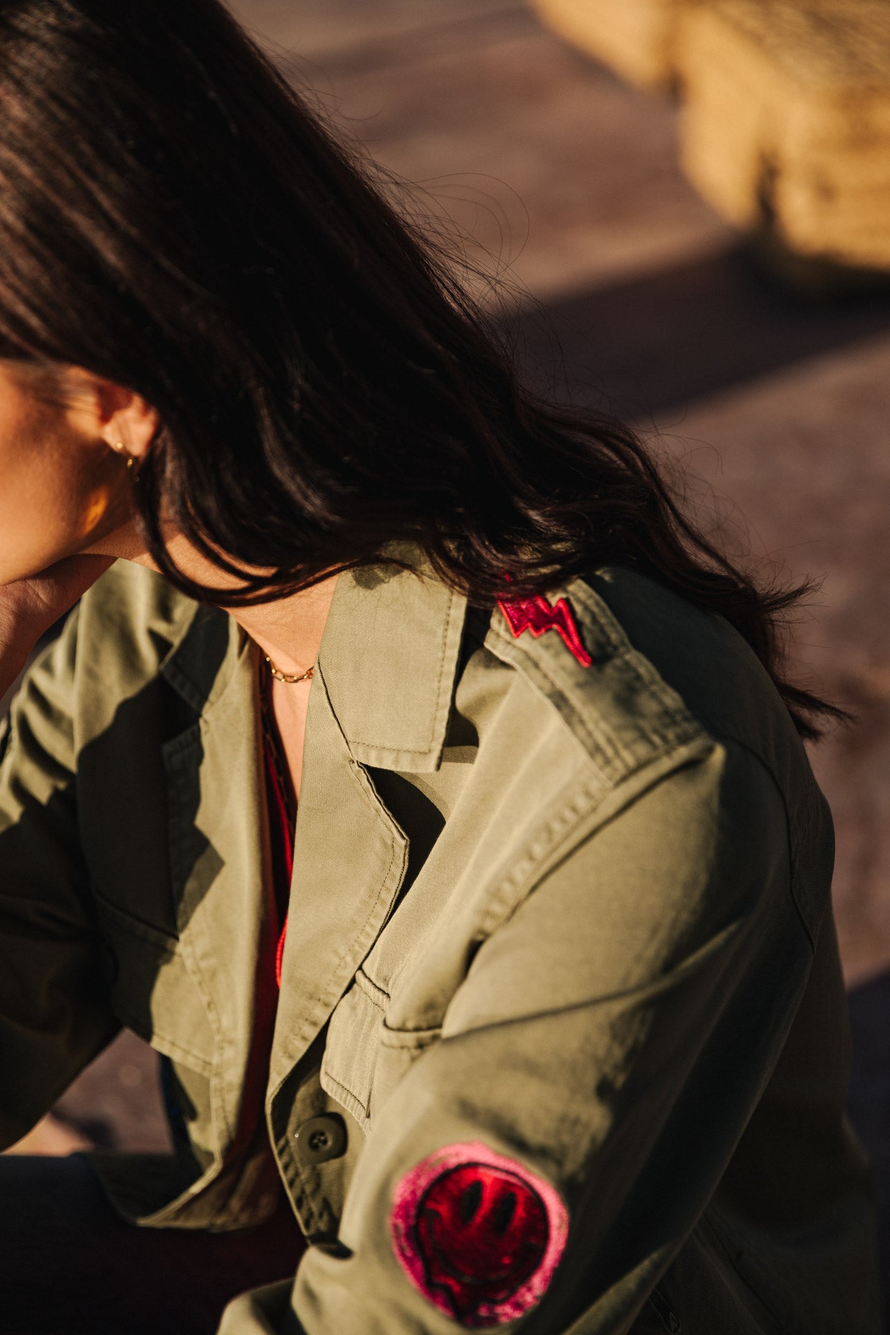 Surchemise à patches Femme Venty Patches 2 light khaki | Freeman T. Porter